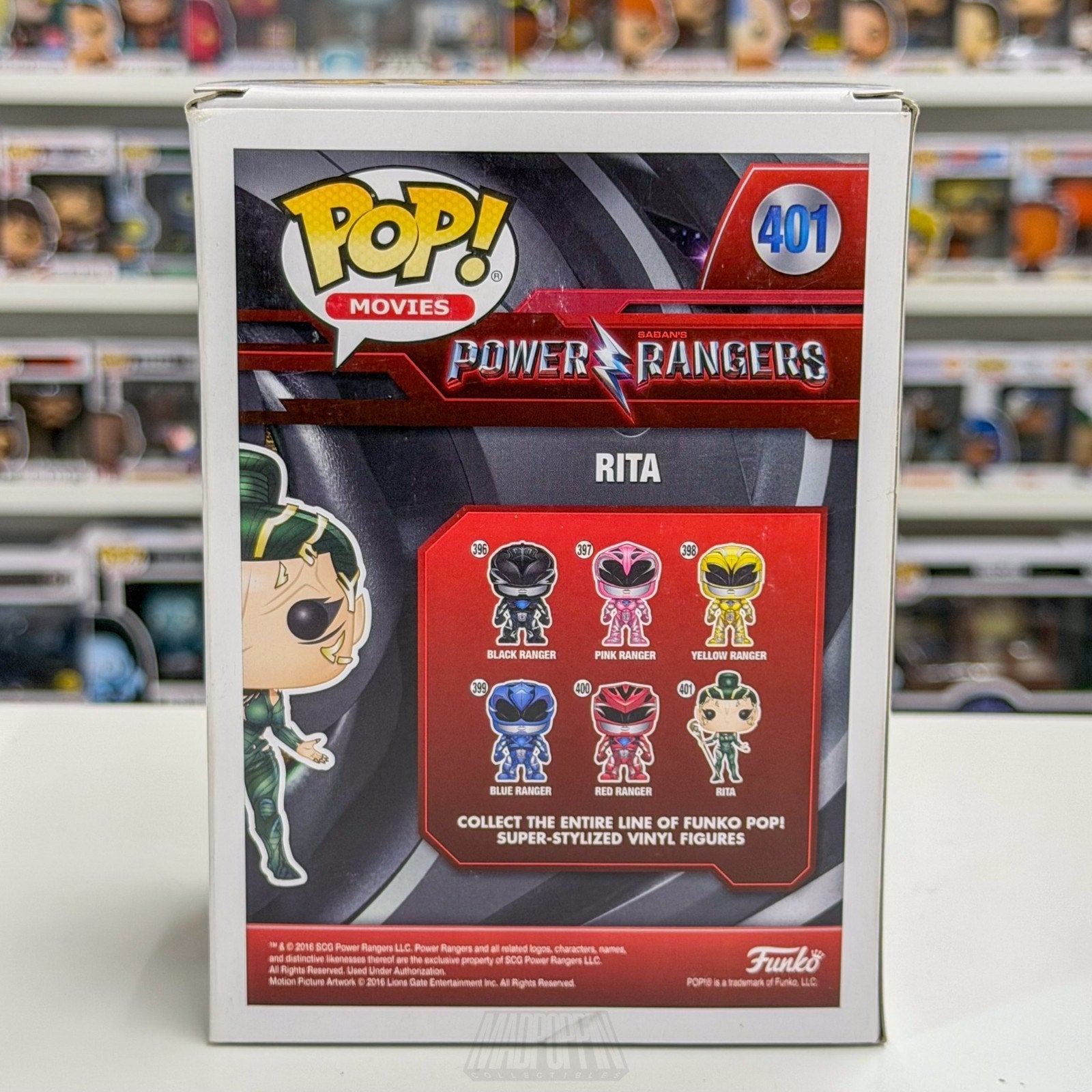 Funko Pop Movies Power Rangers Rita Repula Hot Topic 401 MMPR Toy Vinyl Figure