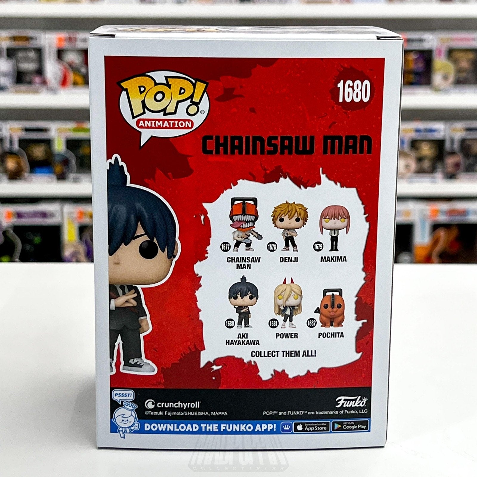 Funko Pop Anime Chainsaw Man Aki Hayakawa 1680 Japan Manga Hunter Vinyl Figure