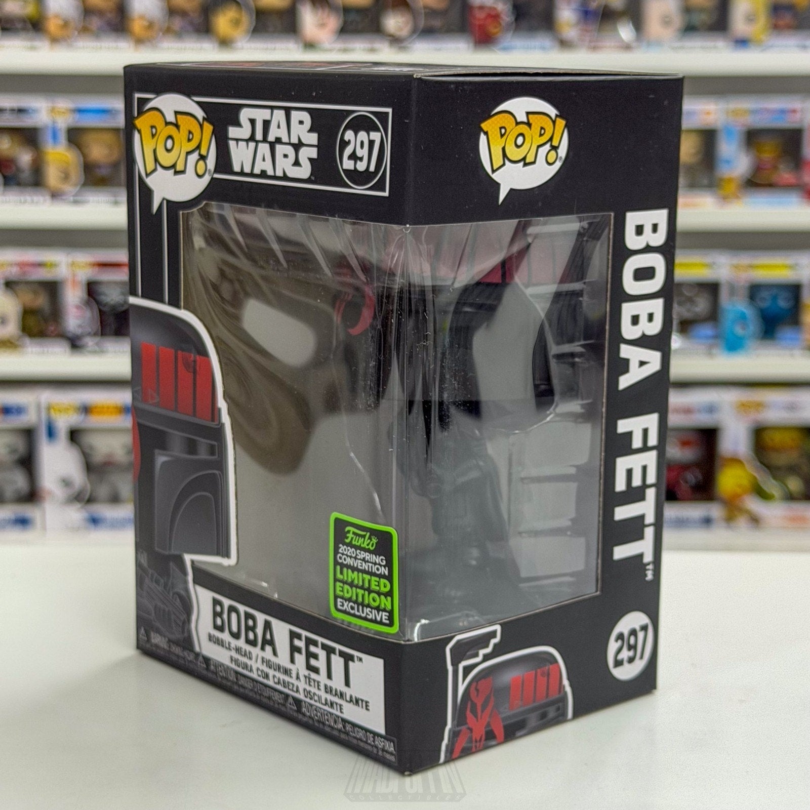 Funko Pop Star Wars Boba Fett Futura Black ECCC 297 Bounty Hunter Vinyl Figure