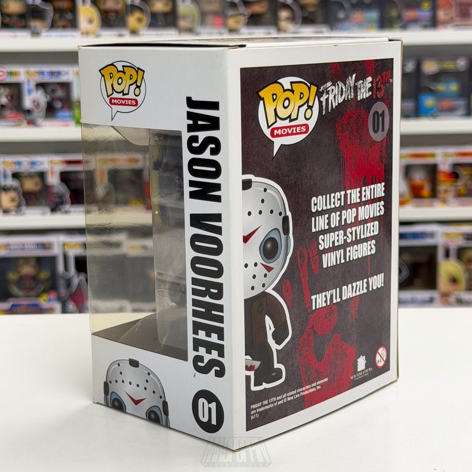 Funko Pop Movies Friday the 13th Jason Voorhees Large Font Box 01 Horror Figure