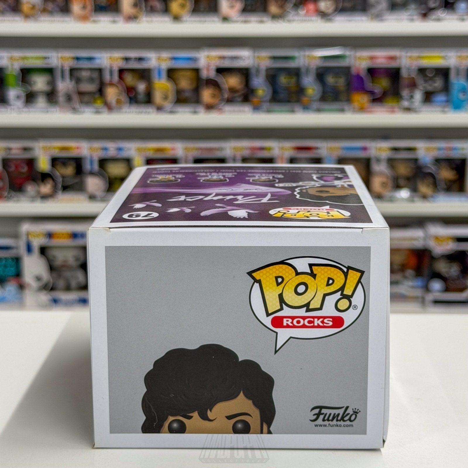 Funko Pop Rocks Prince w/Guitar Purple Rain Diamond Glitter FYE 79 Vinyl Figure
