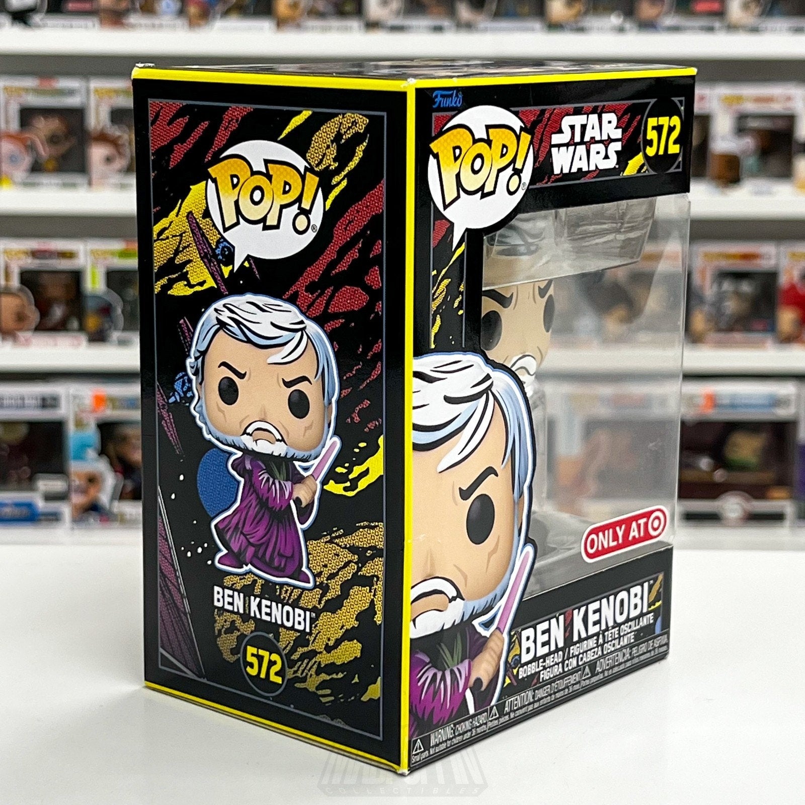 Funko Pop Star Wars Ben Kenobi Retro Target 572 Jedi Knight ForceVinyl Figure