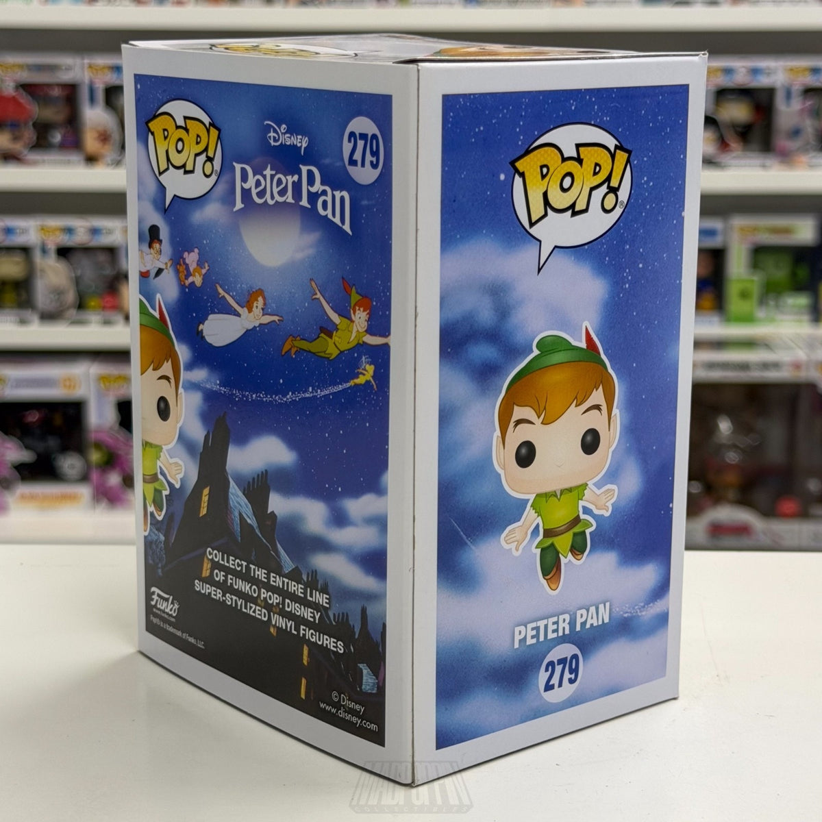 Funko Pop Disney Peter Pan Flying Hot Topic 279 Animated Fantasy Vinyl Figure