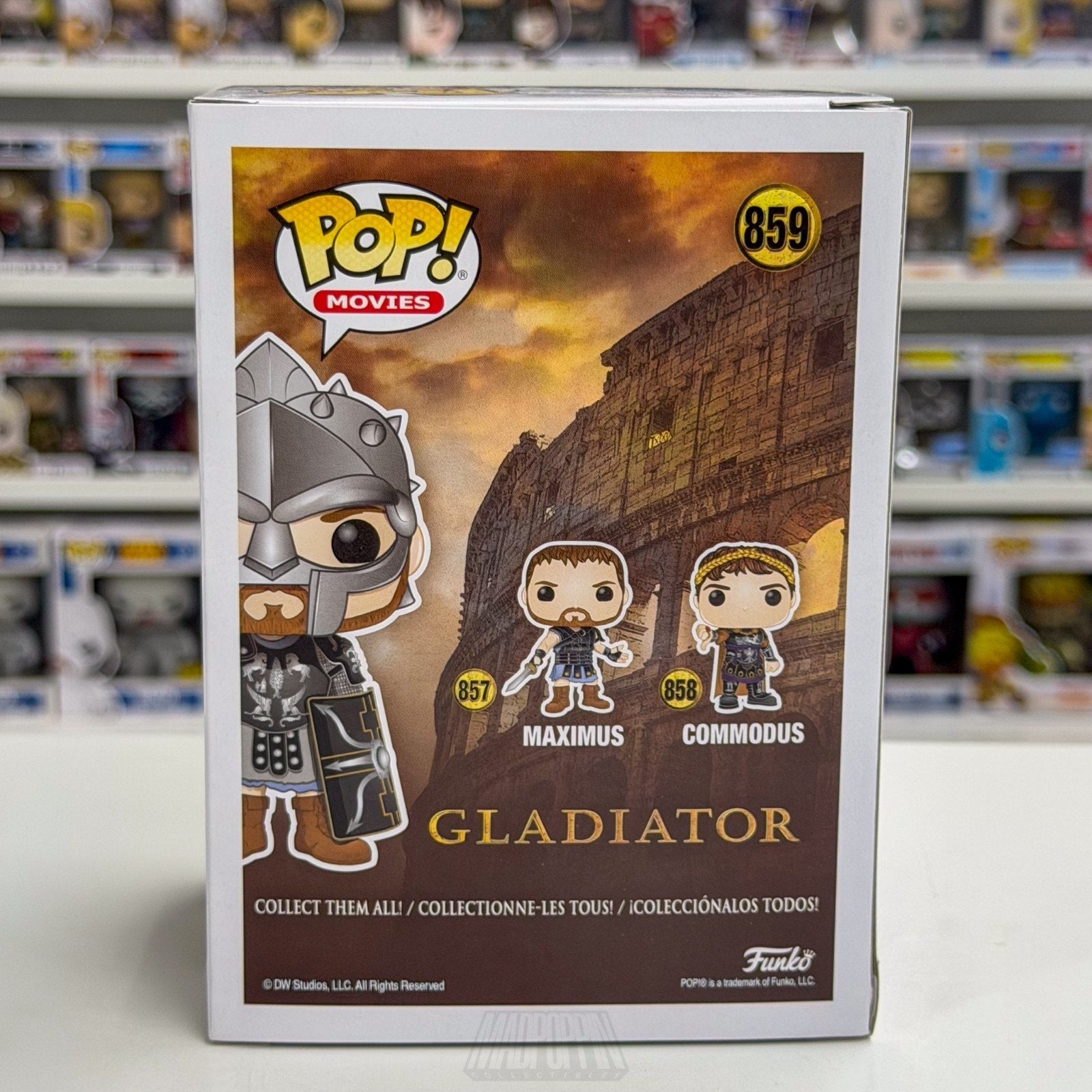 Funko Pop Movies Gladiator Maximus Full Armor Exclusive 859 Roman Vinyl Figure