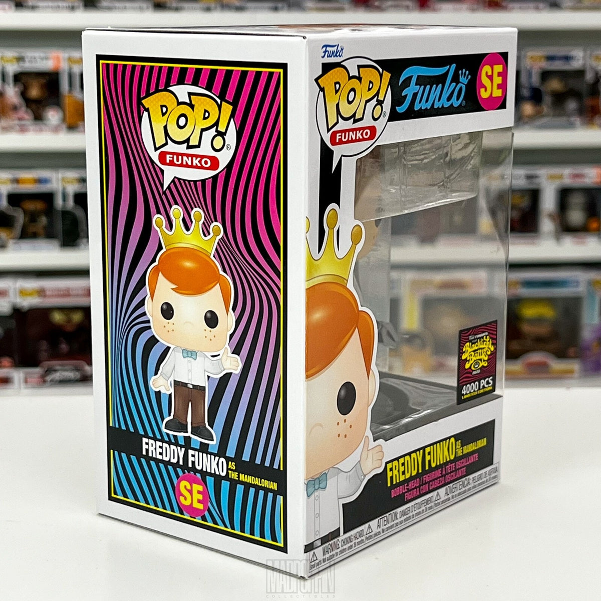 Funko Pop Fundays Blacklight Battle Freddy as Mandalorian Limited 4000 Pcs SE