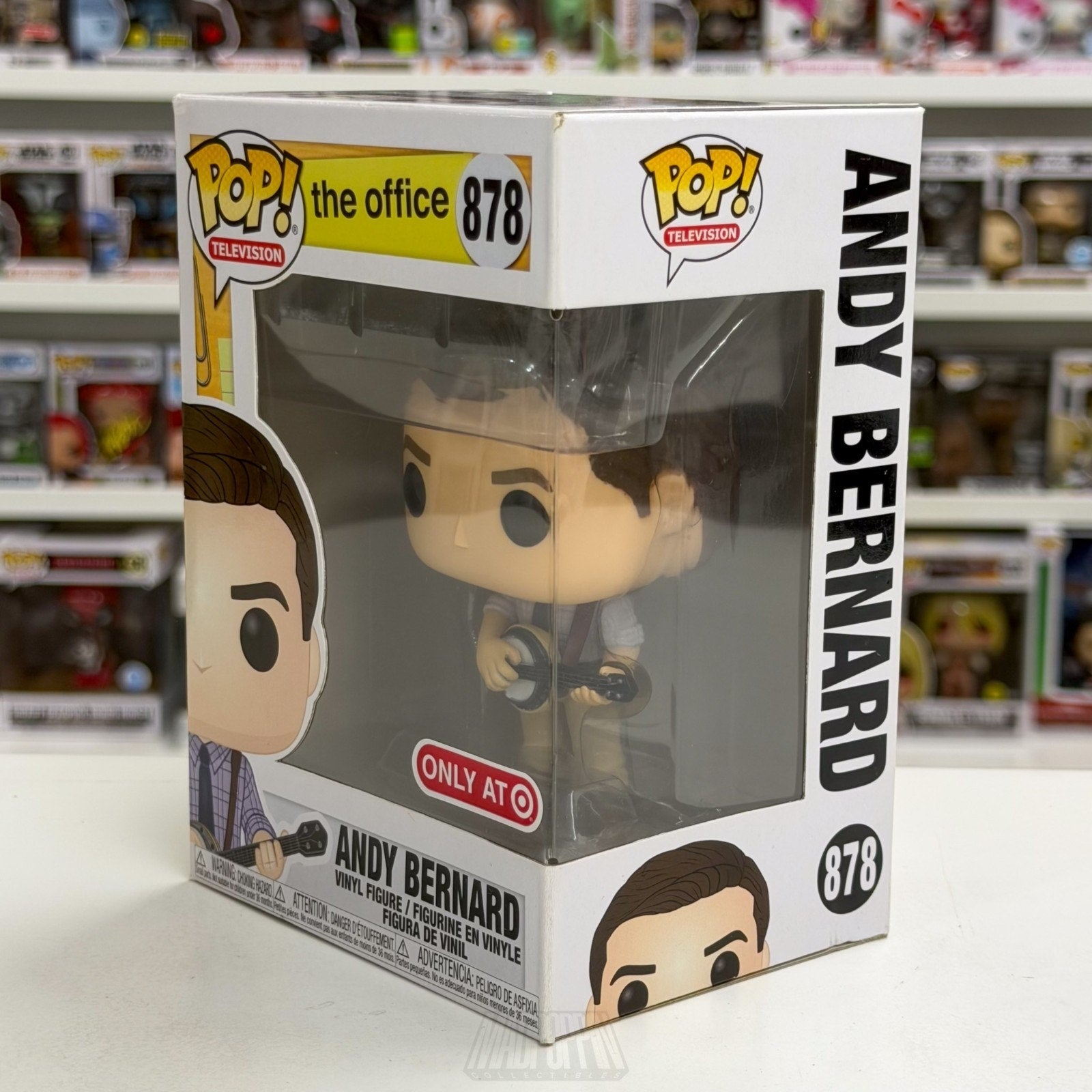 Funko Pop TV The Office Andy Bernard w/Banjo Target 878 Sitcom Toy Vinyl Figure