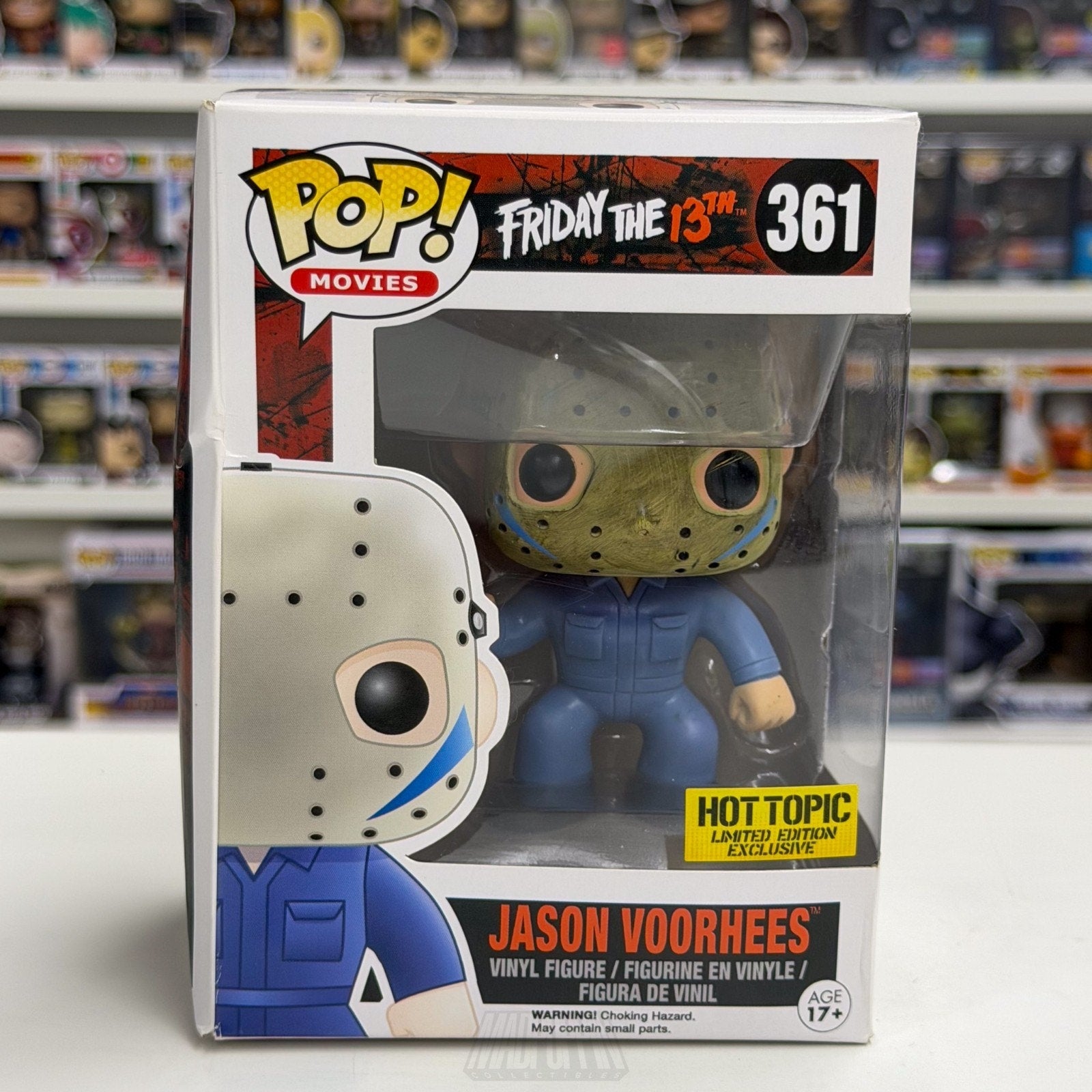 Funko Pop Movies Friday 13th Jason Voorhees Part 5 Blue Hot Topic 361 Toy Figure
