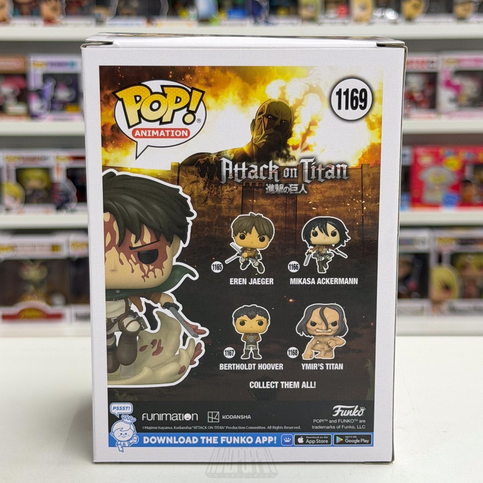 Funko Pop Anime Attack Titan Battle Levi Bloody Alliance Ent 1169 Vinyl Figure