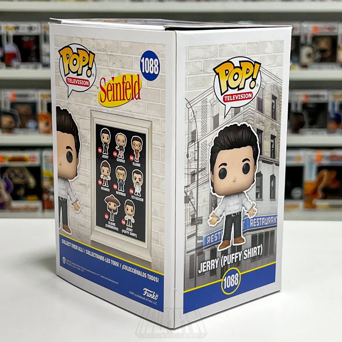 Funko Pop TV Seinfeld Jerry White Puffy Shirt 1088 Comedy Sitcom Vinyl Figure
