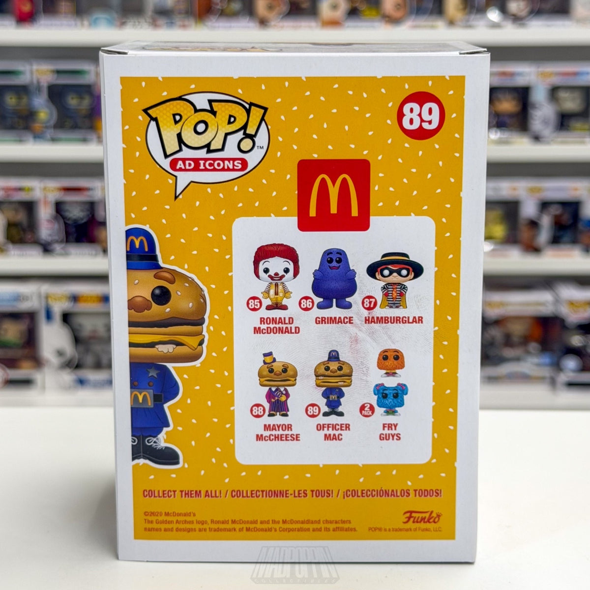 Funko Pop Ad Icons McDonalds Officer Mac 89 Fast Food Burger Toy Vinyl Figure
