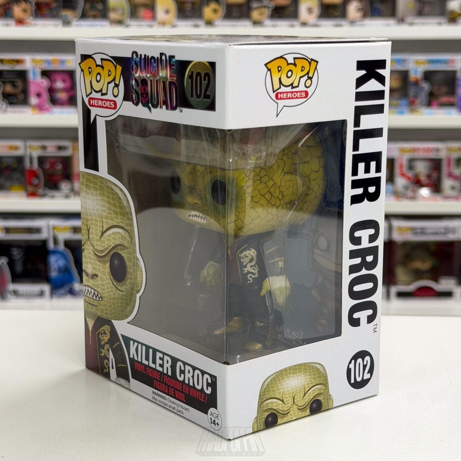 Funko Pop DC Super Heroes Suicide Squad Killer Croc 102 Metahuman Vinyl Figure