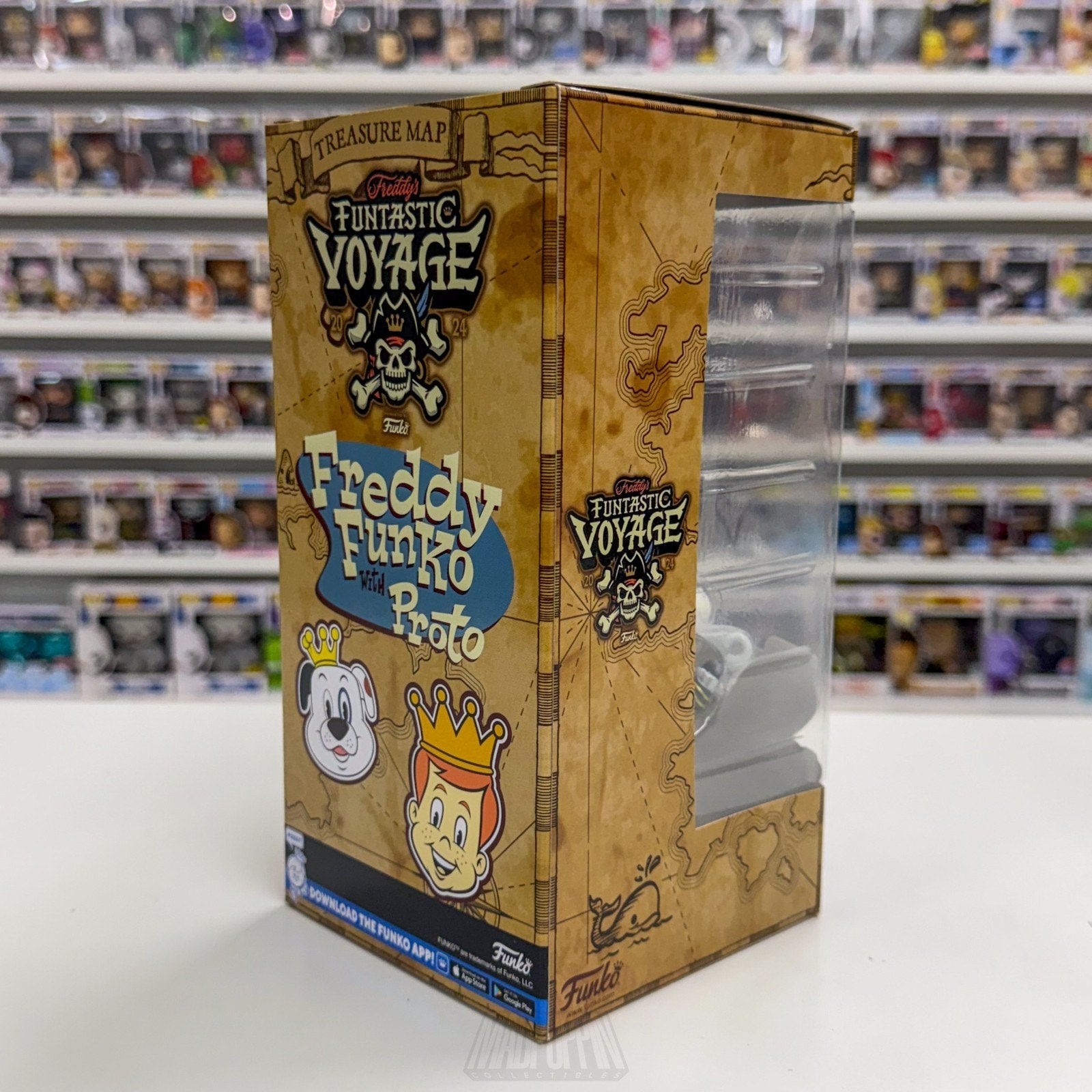 Funko Wacky Wobbler Fundays Funtastic Voyage Freddy Proto Metallic Vinyl Figure