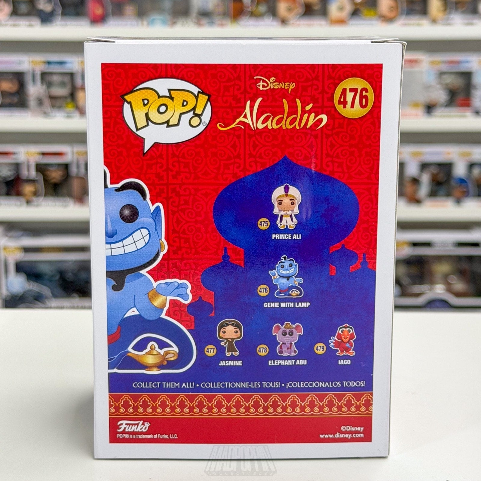 Funko Pop Disney Aladdin Genie w/Lamp Glow Specialty Series 476 Toy Vinyl Figure