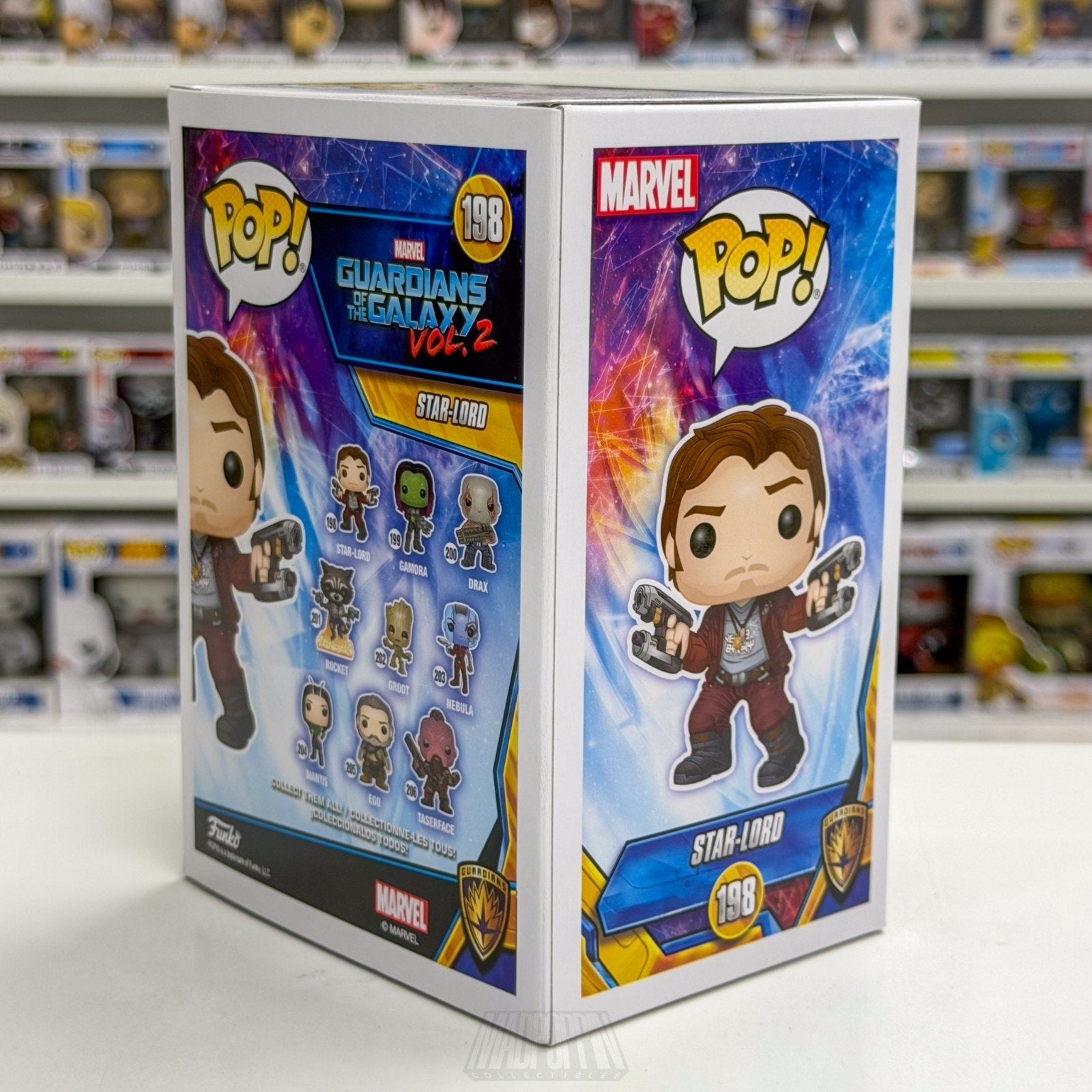 Funko Pop Marvel GOTG Vol 2 Star-Lord Peter Quill Masked Chase 198 Vinyl Figure