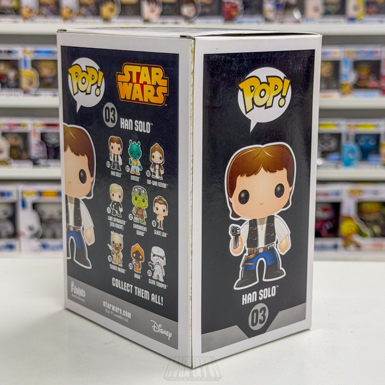 Funko Pop Star Wars Han Solo Black Box Vaulted Edition 03 Smuggler Vinyl Figure