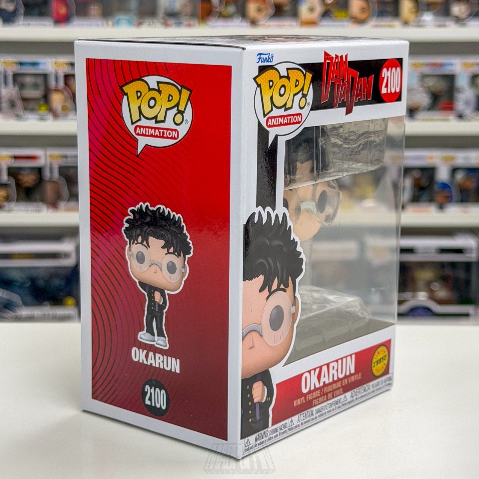 Funko Pop Anime Dandadan Okarun Chase 2100 Japanese Manga Supernatural Figure