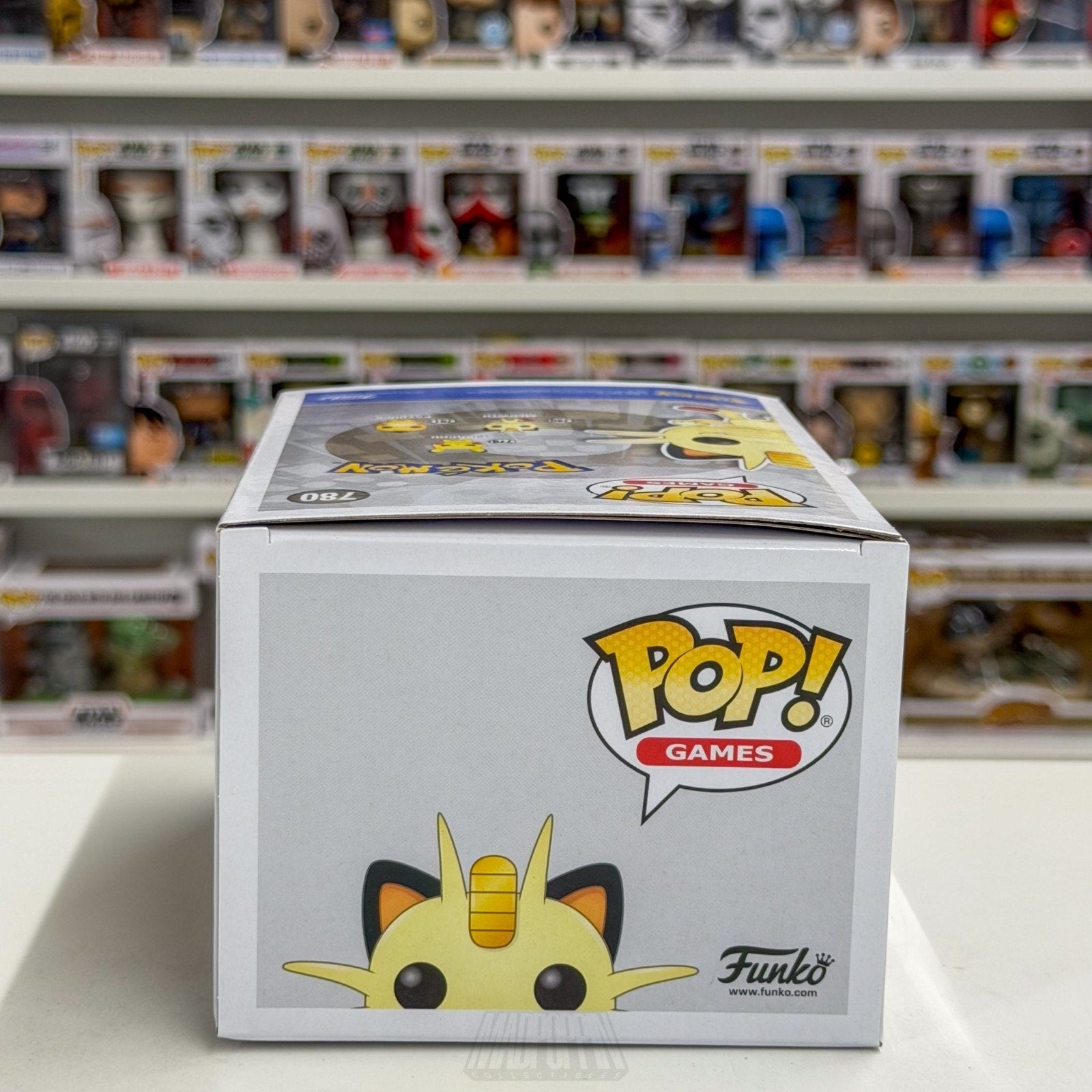 Funko Pop Games Pokemon Meowth 780 Feline Japanese TCG Cards Toy Vinyl Figure