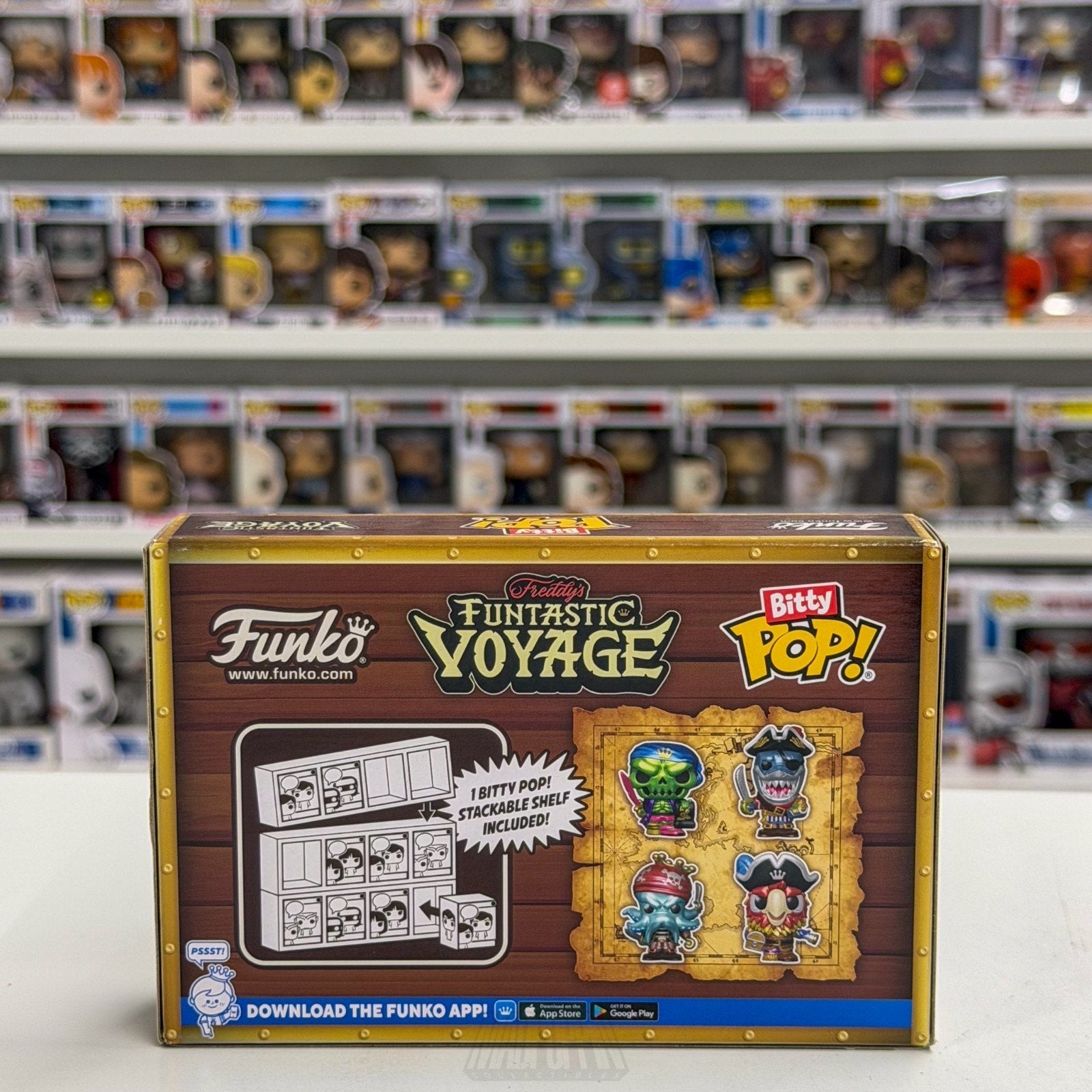 Funko Pop Bitty Fundays Funtastic Voyage Metallic 4 Pack Show Edition Toy Figure
