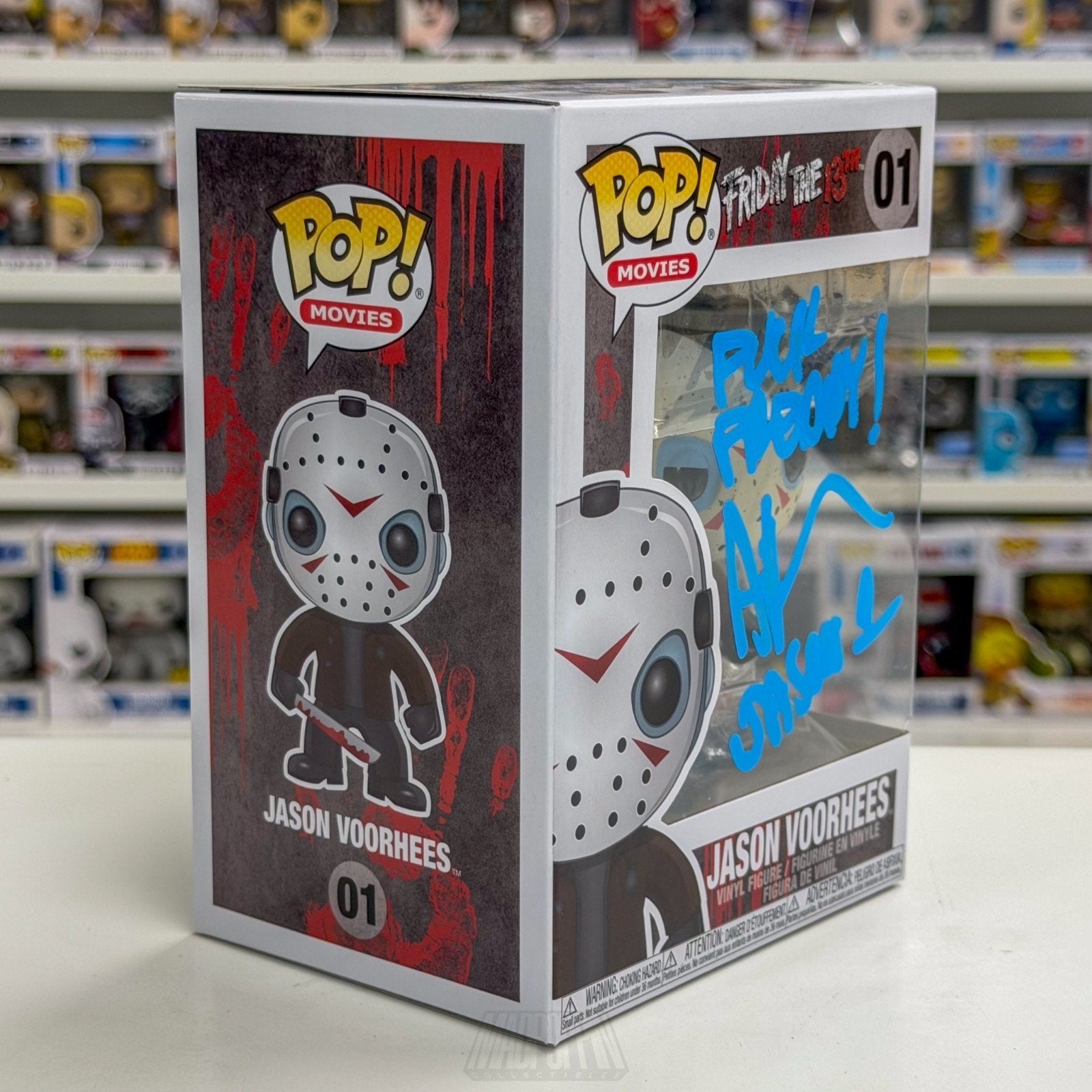 Funko Pop Movies Friday the 13th Jason Voorhees Signed JSA 01 Horror Toy Figure