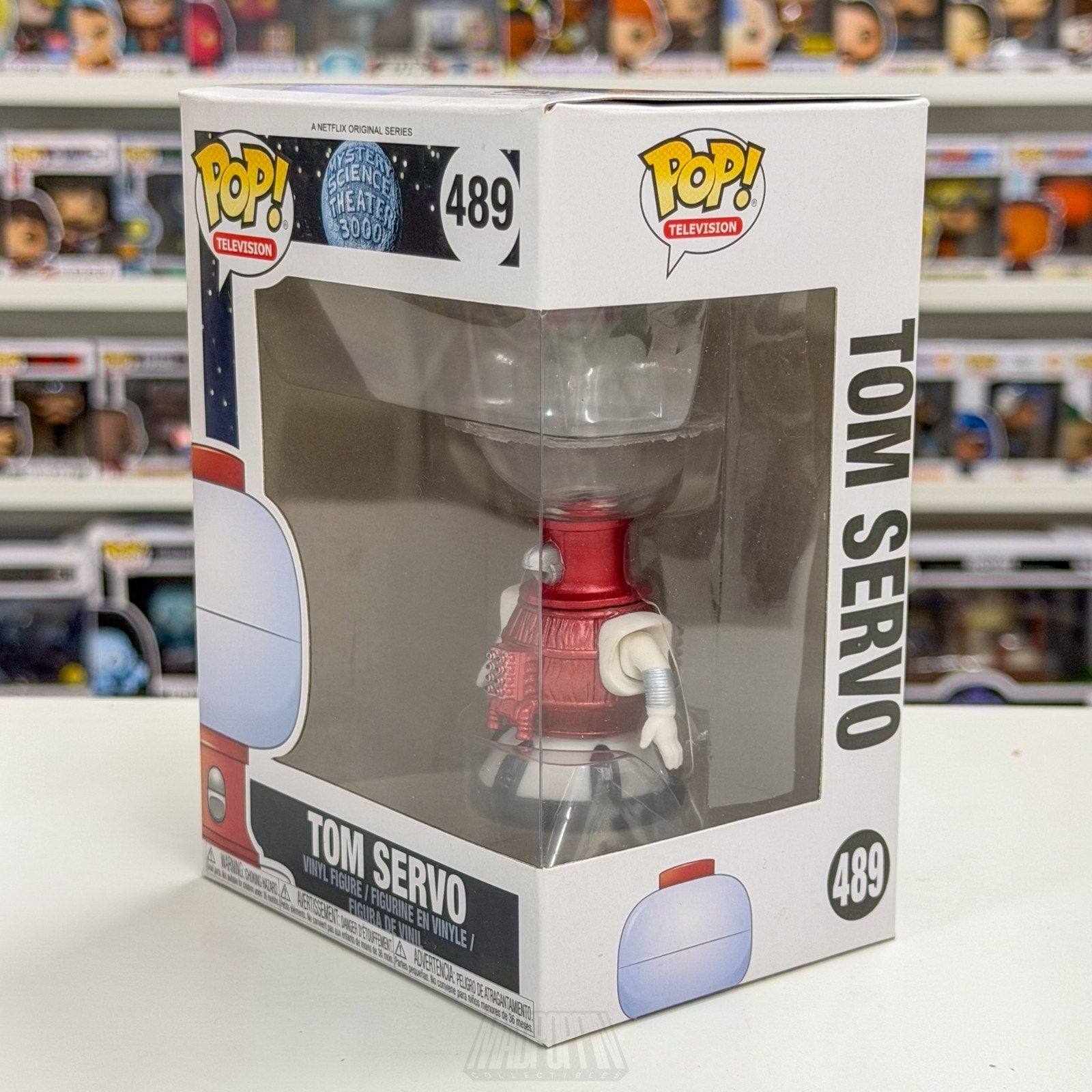 Funko Pop TV Mystery Science Theater 3000 Tom Servo 489 Sci-Fi Retro Toy Figure