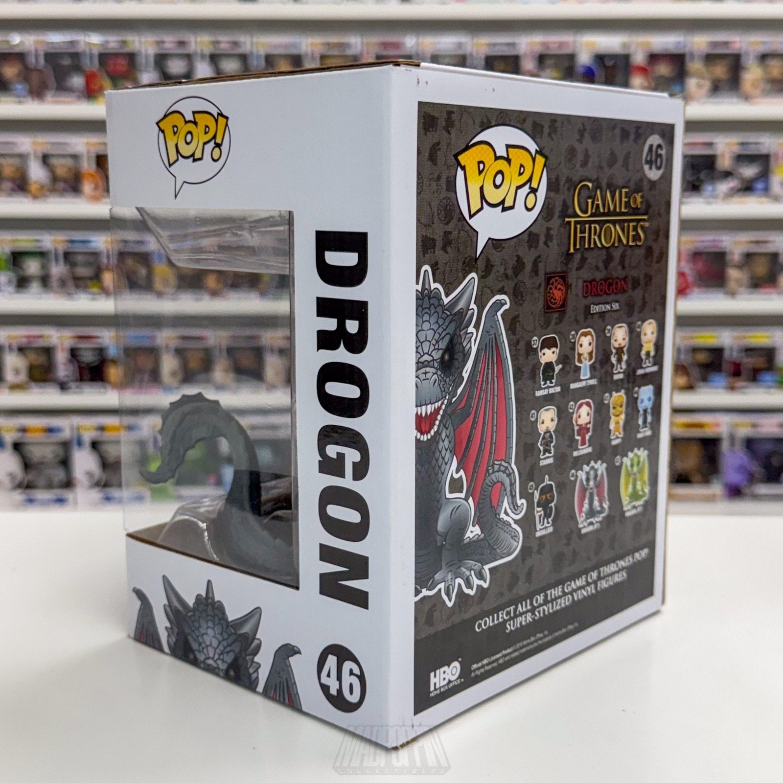 Funko Pop TV HBO Game of Thrones Drogon Red Eyes 46 Dragon Vinyl 6" Figure