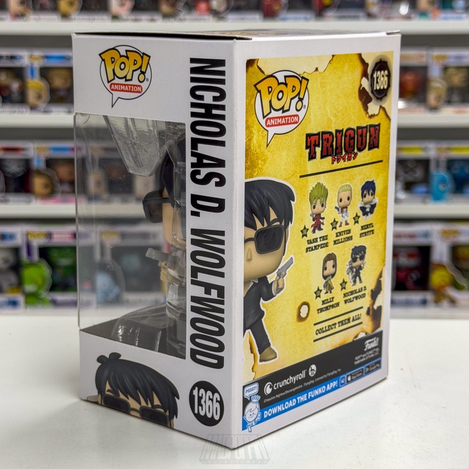 Funko Pop Anime Trigun Nicholas D Wolfwood 1366 Japanese Manga Toy Vinyl Figure