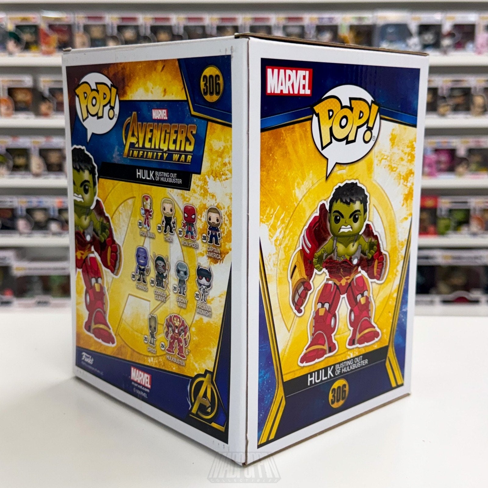 Funko Pop Marvel Avengers Infinity War Hulkbuster GameStop 306 Vinyl 6" Figure