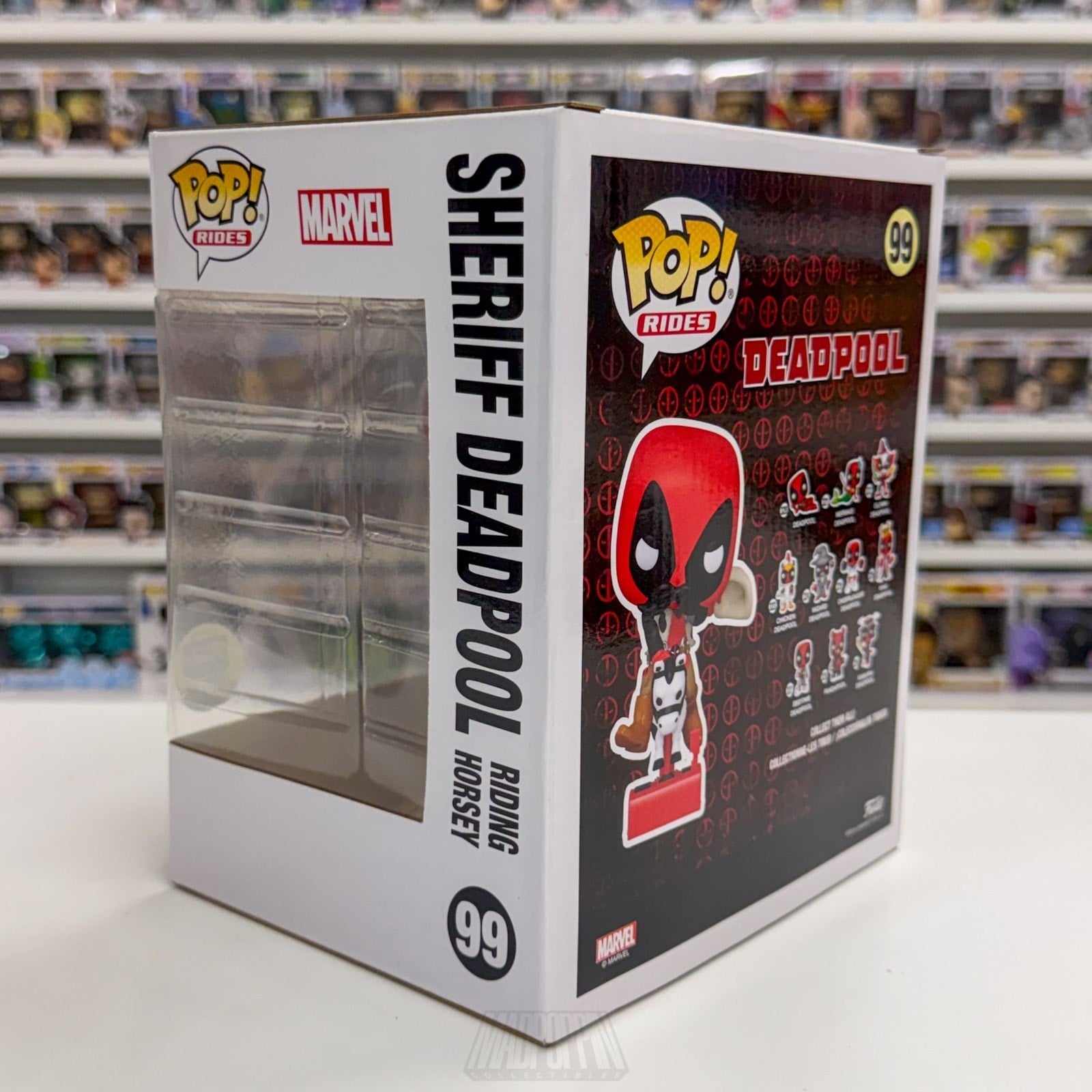 Funko Pop Rides Marvel Sheriff Deadpool Riding Horsey Exclusive 99 Vinyl Figure