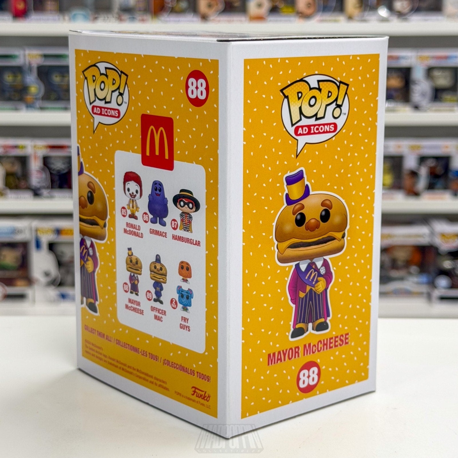 Funko Pop Ad Icons McDonalds Mayor McCheese 88 Burger Fast Food Toy Vinyl Figure