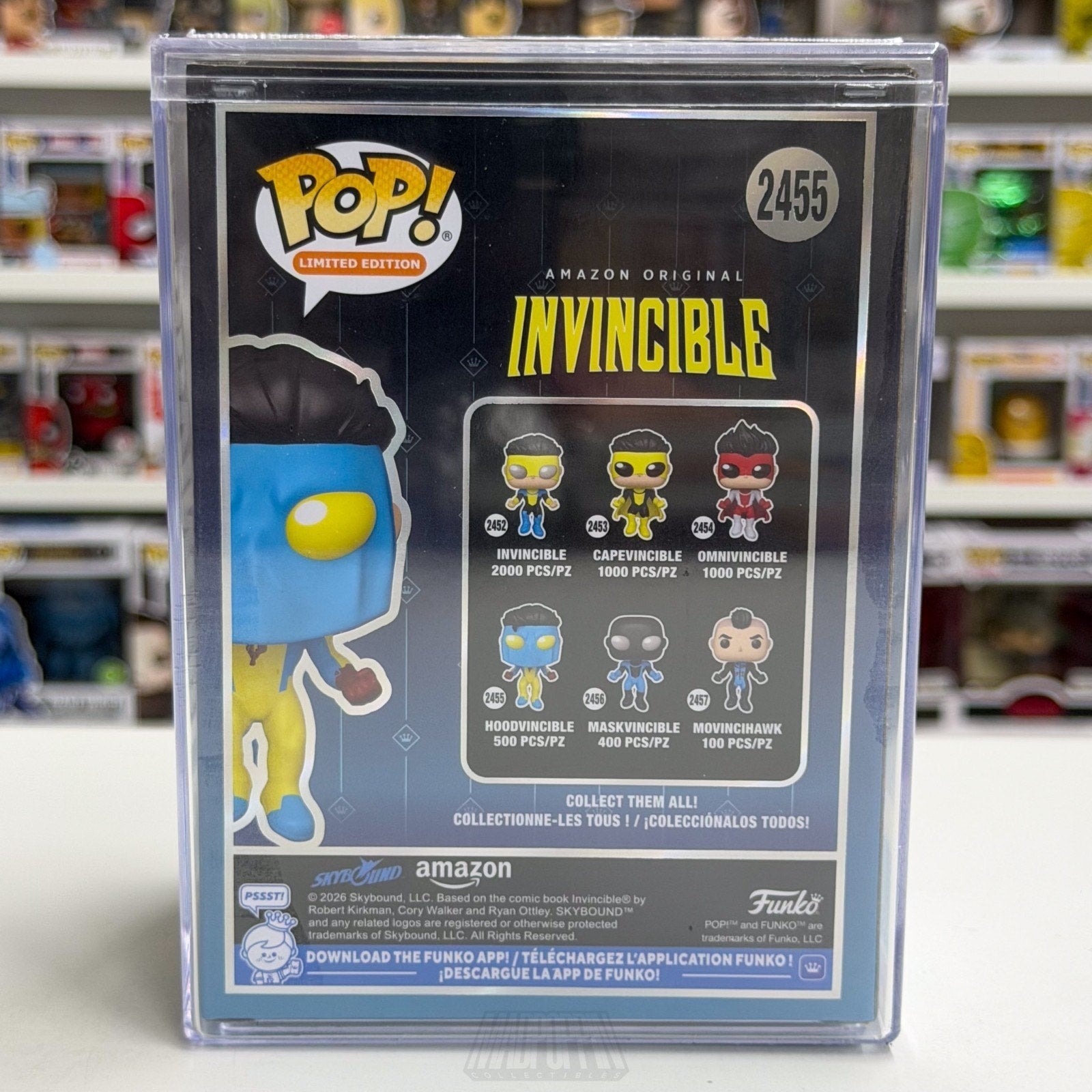 Funko Pop Invincible Hoodvincible 2455 SDCC 2026 LE 500 Official Toy CON STICKER