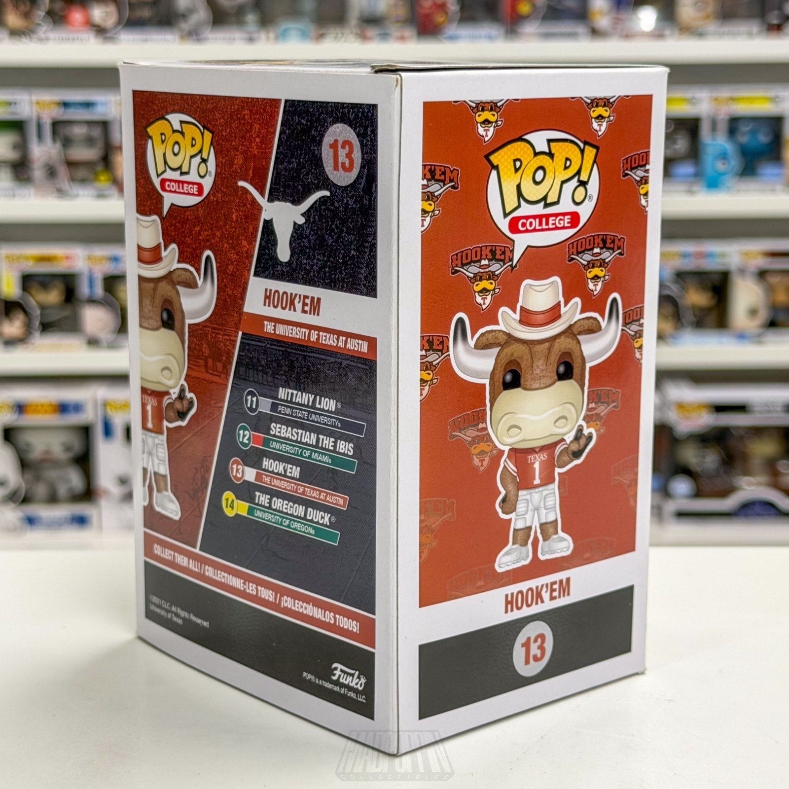 Funko Pop College Football University Texas Austin Mascot Hook 'Em 13 Toy Figure