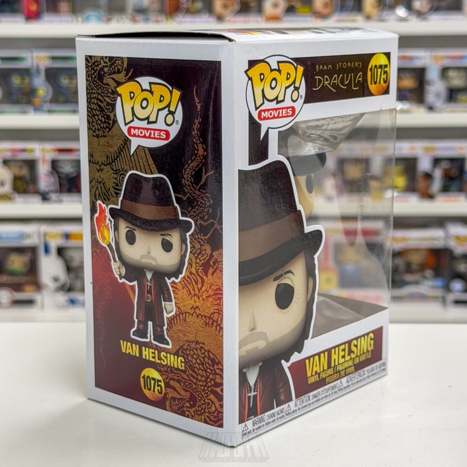Funko Pop Movies Bram Stokers Dracula Van Helsing 1075 Horror Vampire Toy Figure