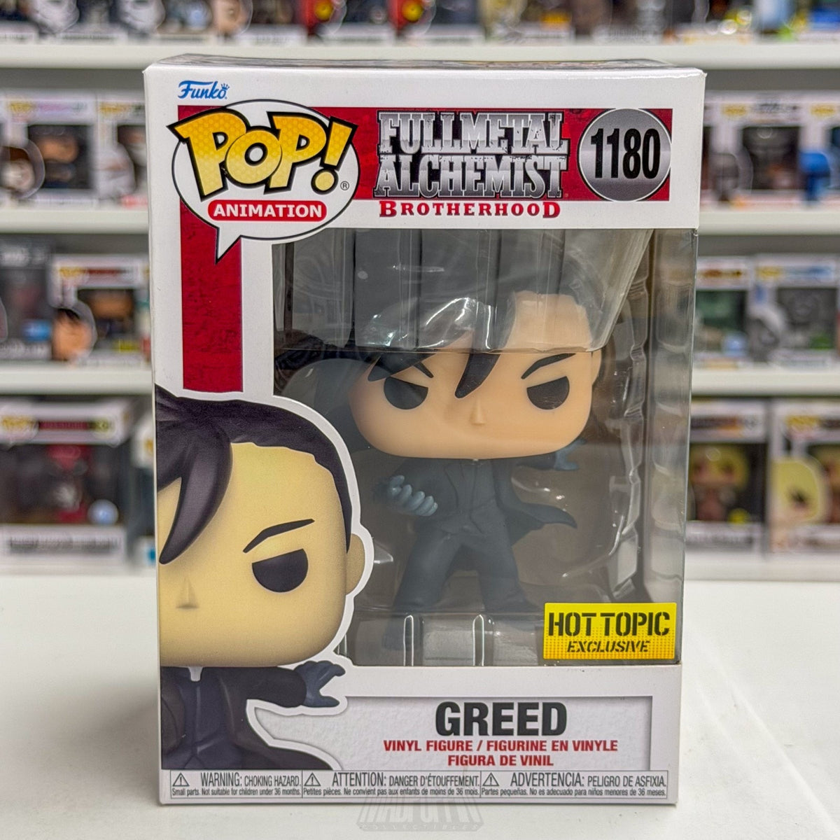 Funko Pop Anime Fullmetal Alchemist Greed Hot Topic 1180 Manga Toy Vinyl Figure
