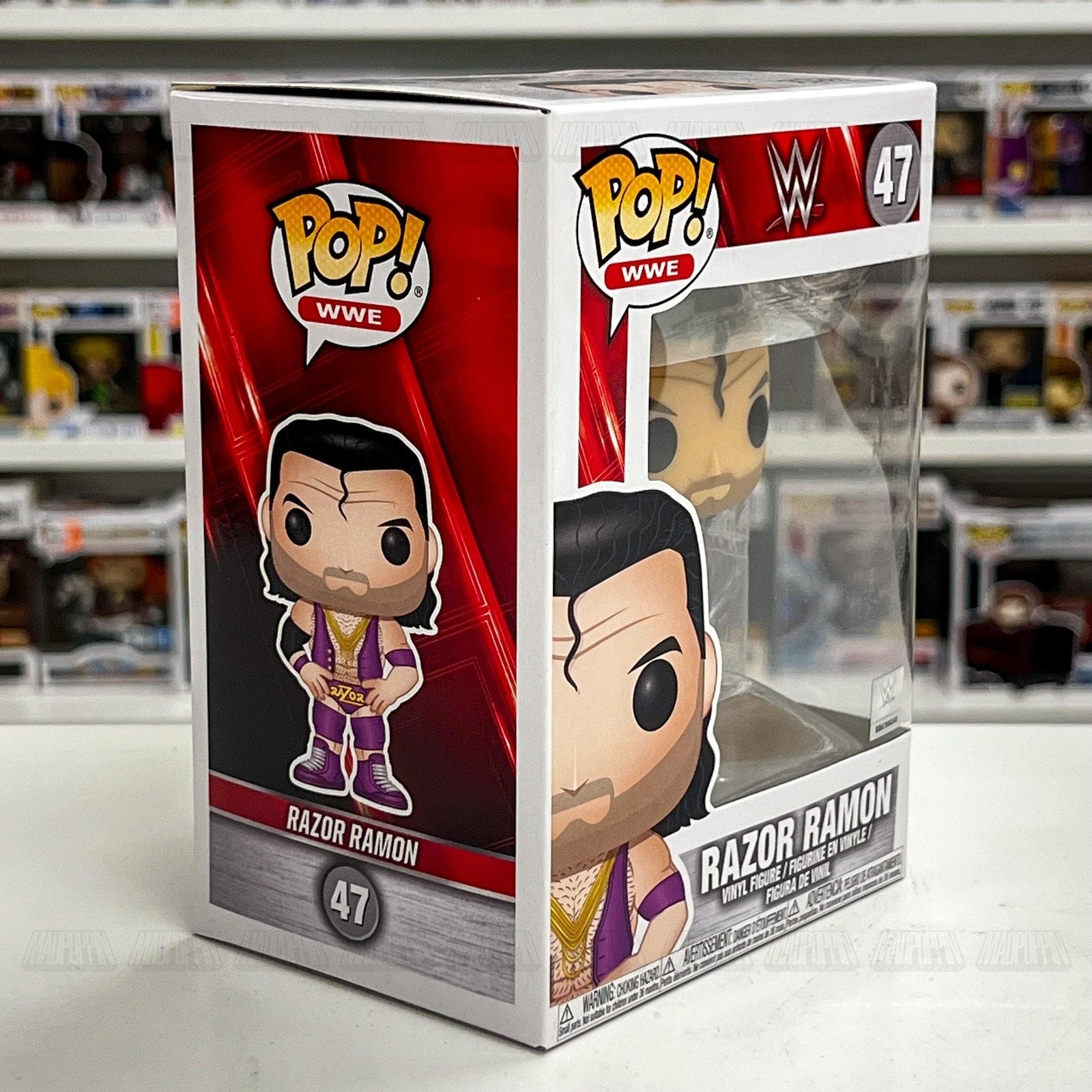 Funko Pop WWE Razor Ramon Pink Outfit 47 WWF Wrestling Champion Toy Vinyl Figure