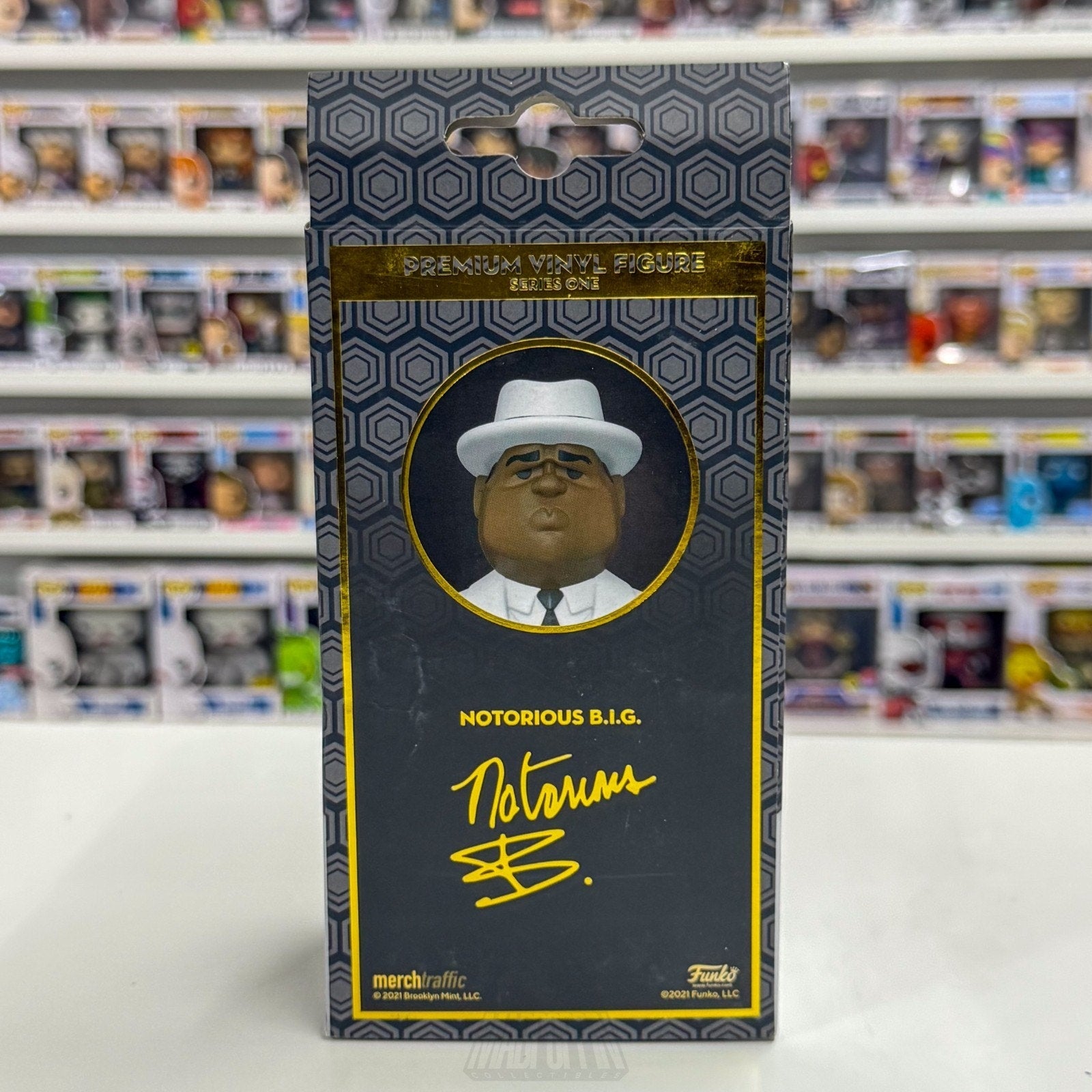 Funko Gold Notorious B.I.G. Biggie Smalls Suit Music Rap Hip Hop Vinyl Figure