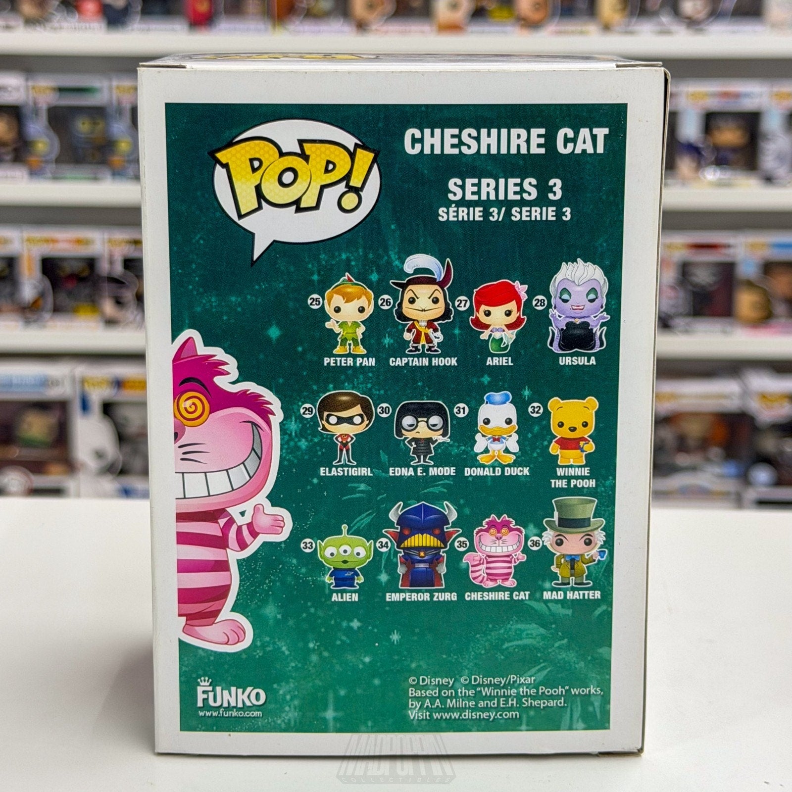 Funko Pop Disney Alice in Wonderland Cheshire Cat Fading Hot Topic 35 Toy Figure