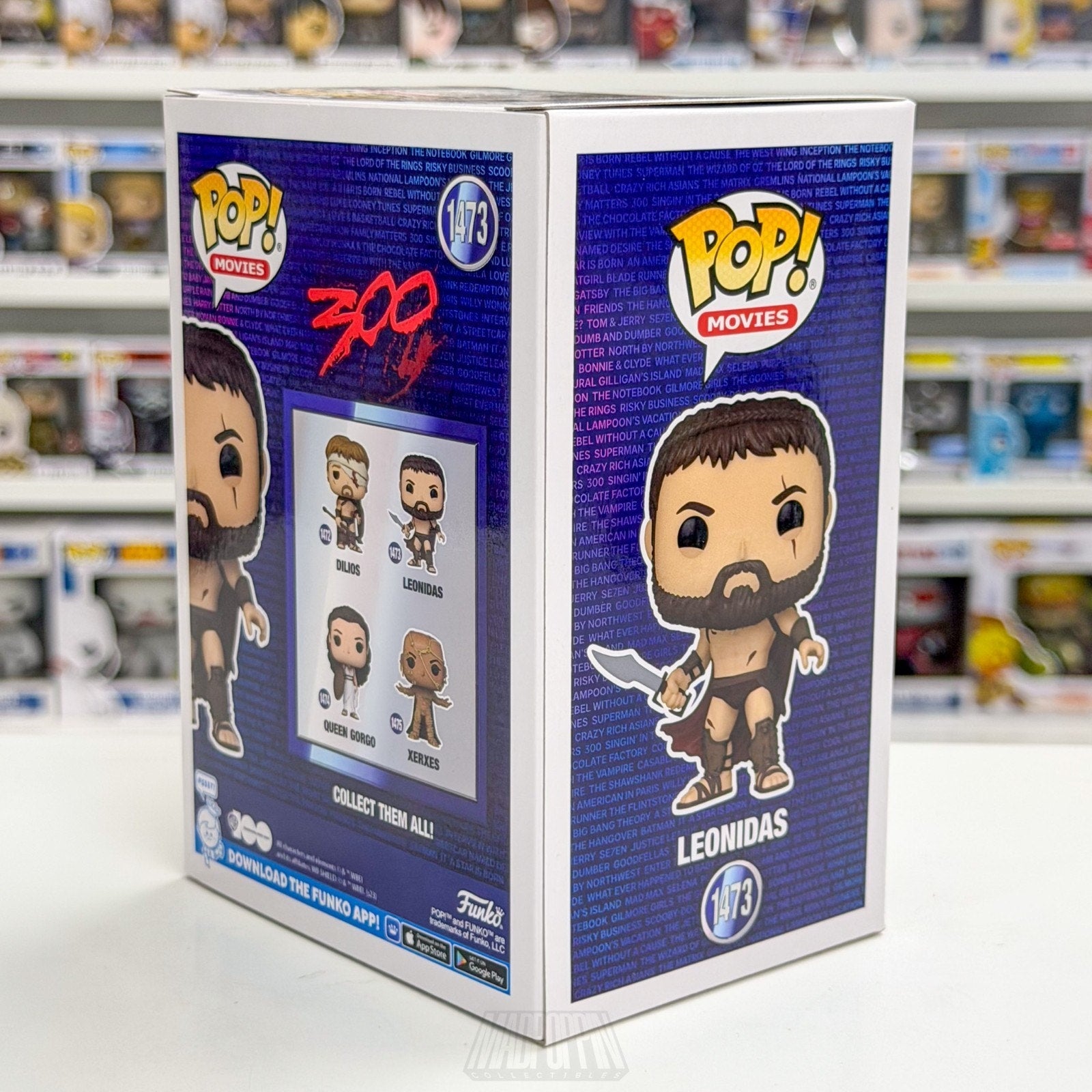 Funko Pop Movies 300 Leonidas Bloody Amazon 1473 Greek Sparta Toy Vinyl Figure