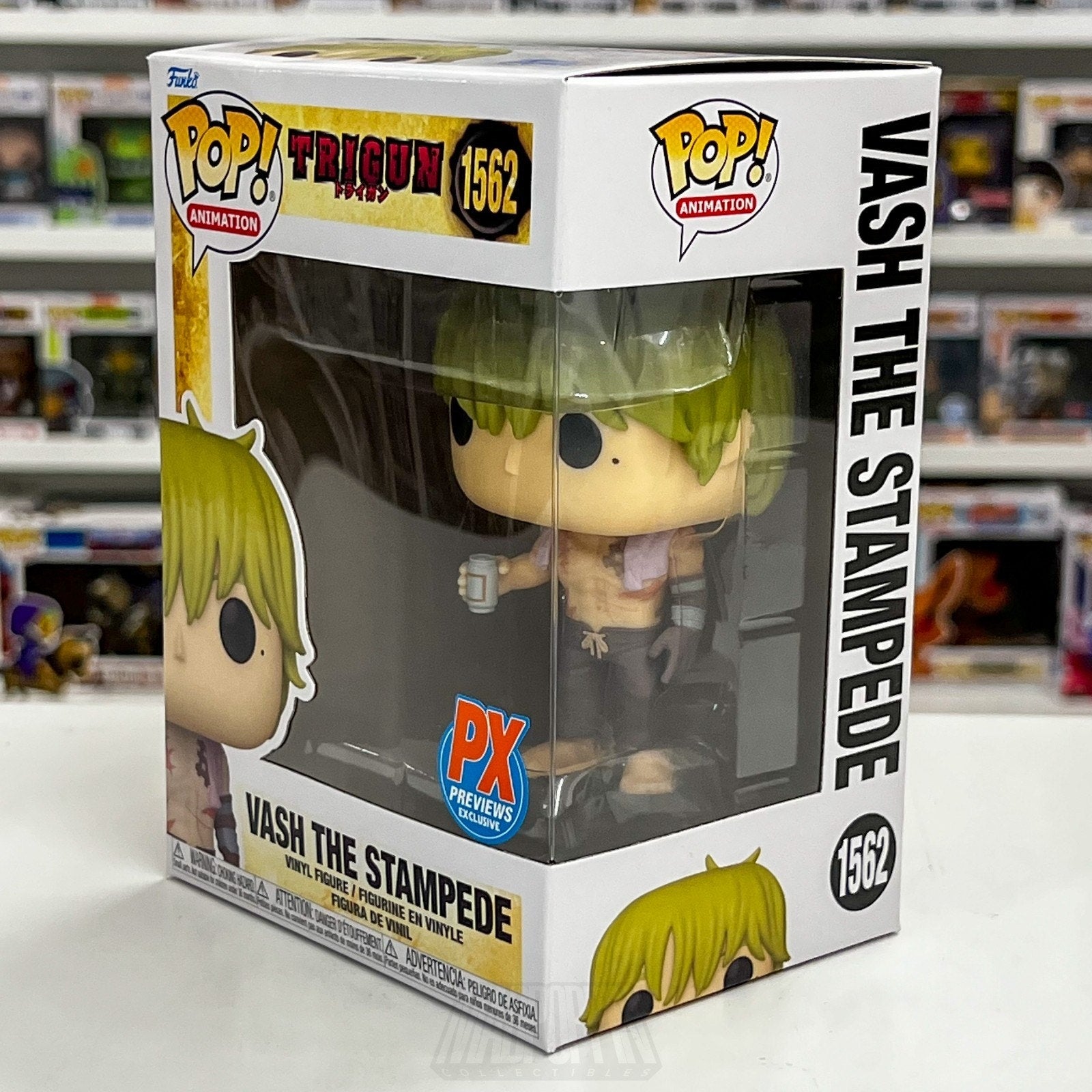 Funko Pop Anime Trigun Vash The Stampede PX 1562 Humanoid Manga Toy Vinyl Figure