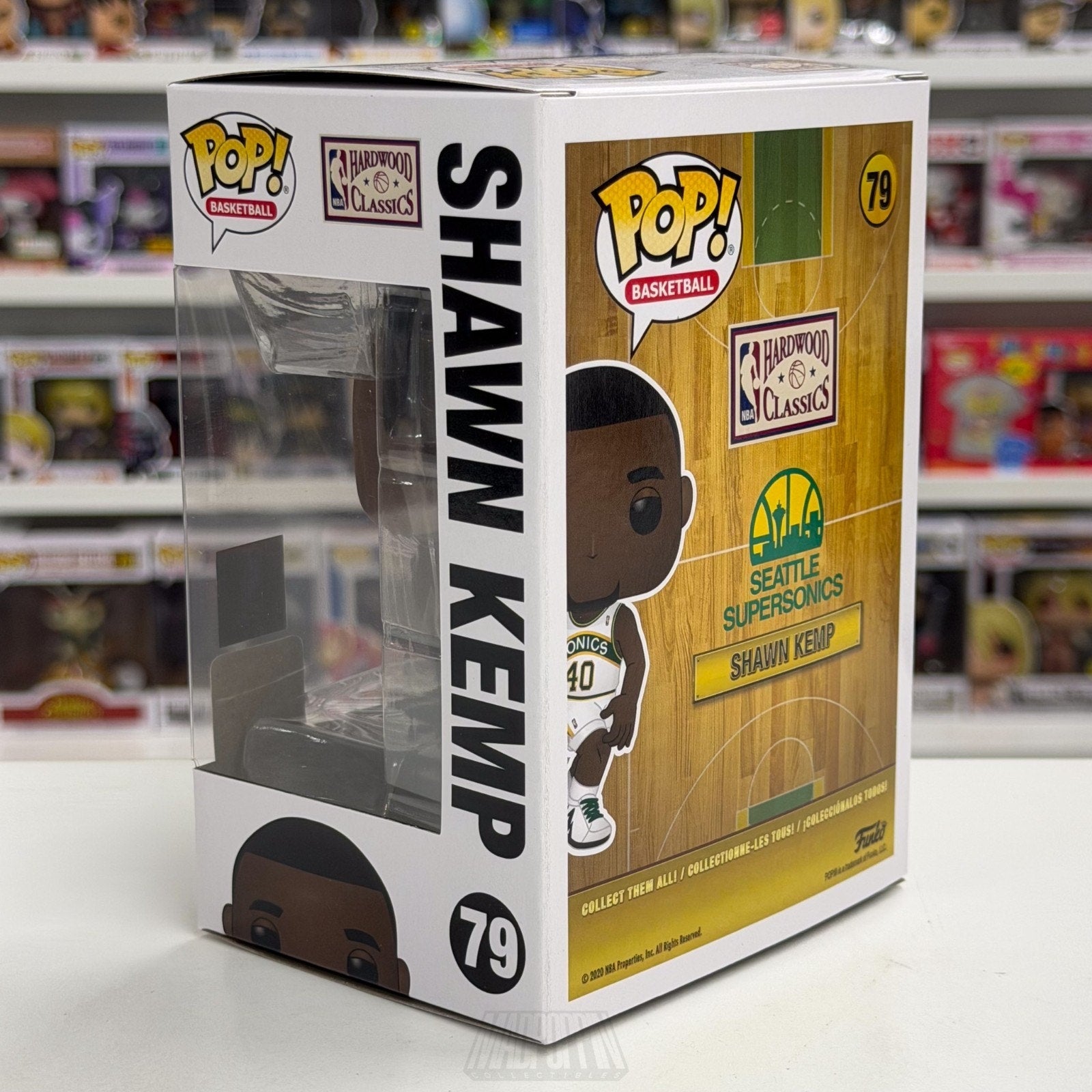 Funko Pop NBA Basketball HWC Seattle Supersonics Shawn Kemp 79 Dunk Vinyl Figure