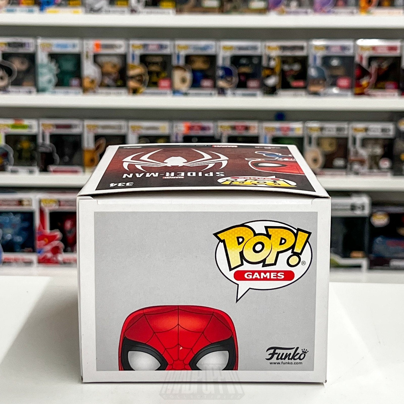 Funko Pop Marvel Gamerverse Spider-Man GameStop 334 Peter Parker Vinyl Figure