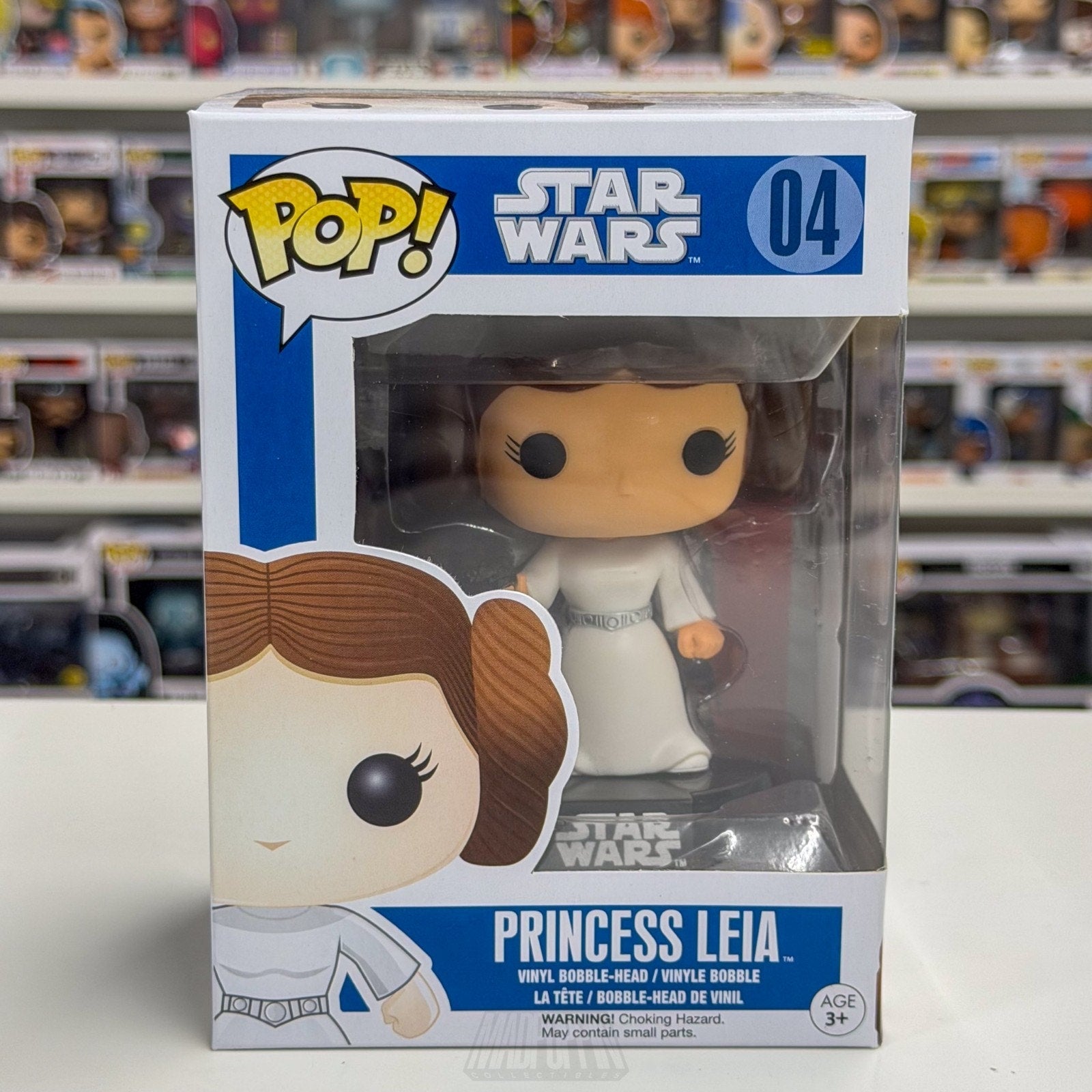 Funko Pop Star Wars Princess Leia Blue Box 04 Jedi Force Sci-Fi Toy Vinyl Figure