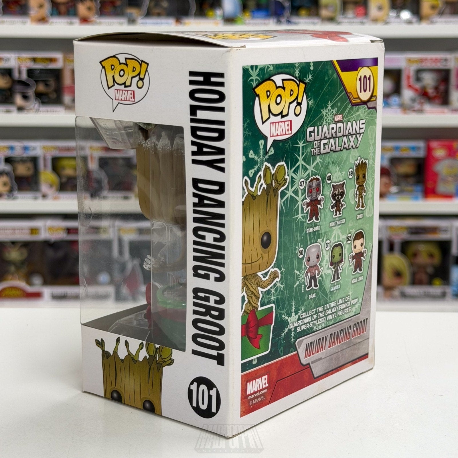 Funko Pop Marvel Guardians of the Galaxy Holiday Dancing Groot 101 Vinyl Figure