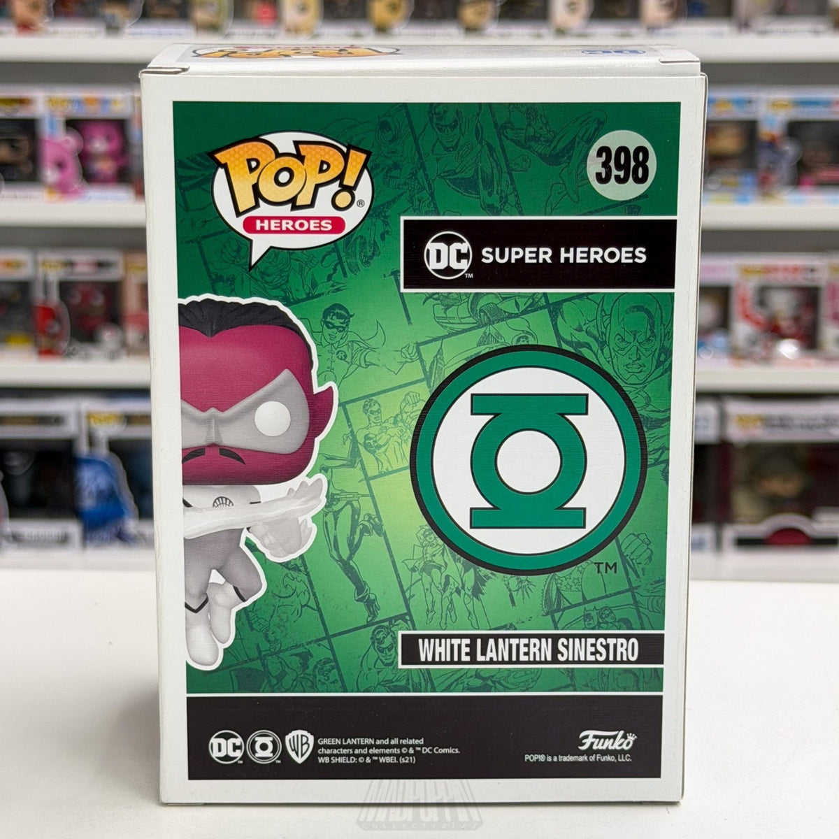 Funko Pop DC Heroes White Lantern Sinestro Virtual FunKon 398 Toy Vinyl Figure