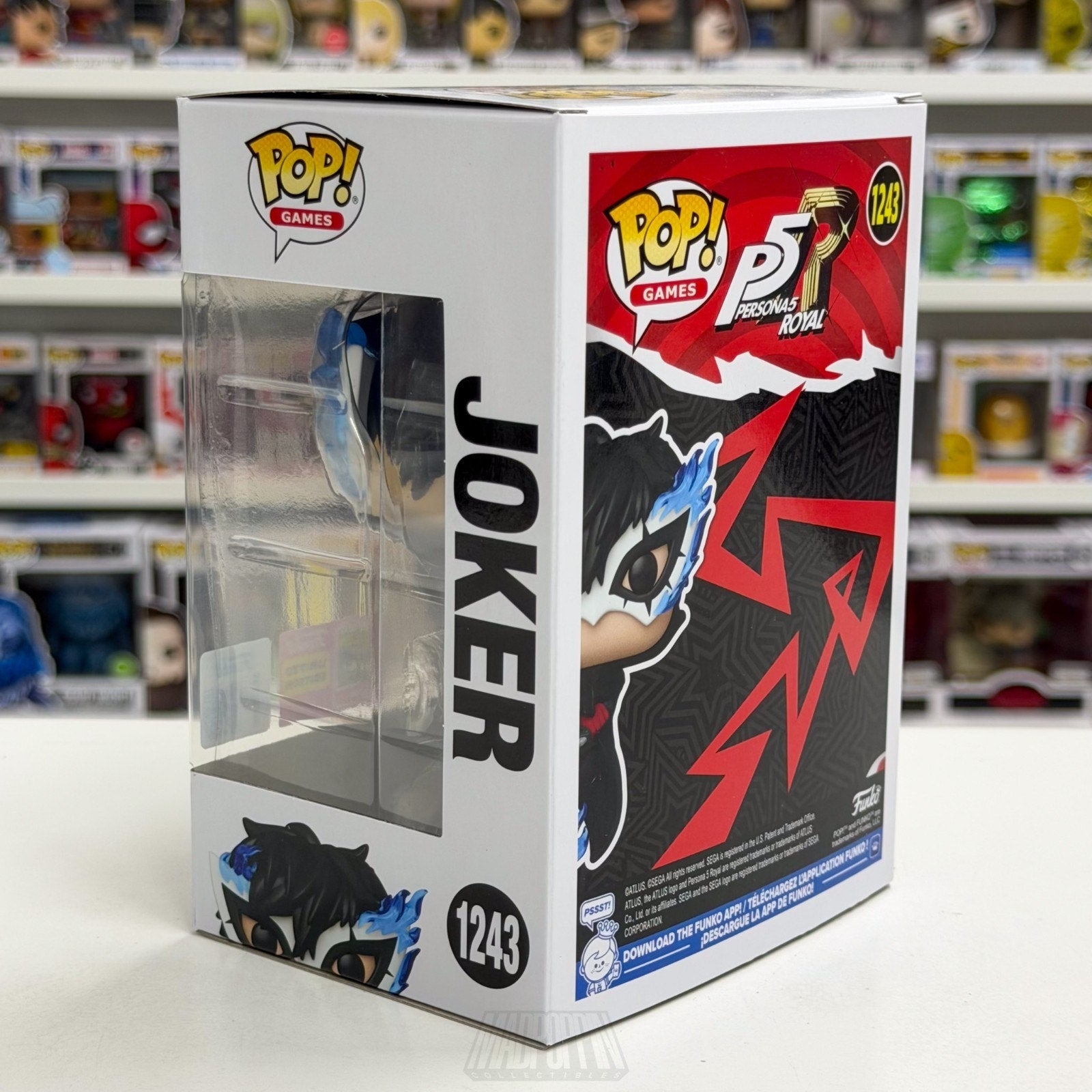 Funko Pop Games Persona 5 Royal Joker 1243 SDCC 2026 Vinyl Figure CON STICKER