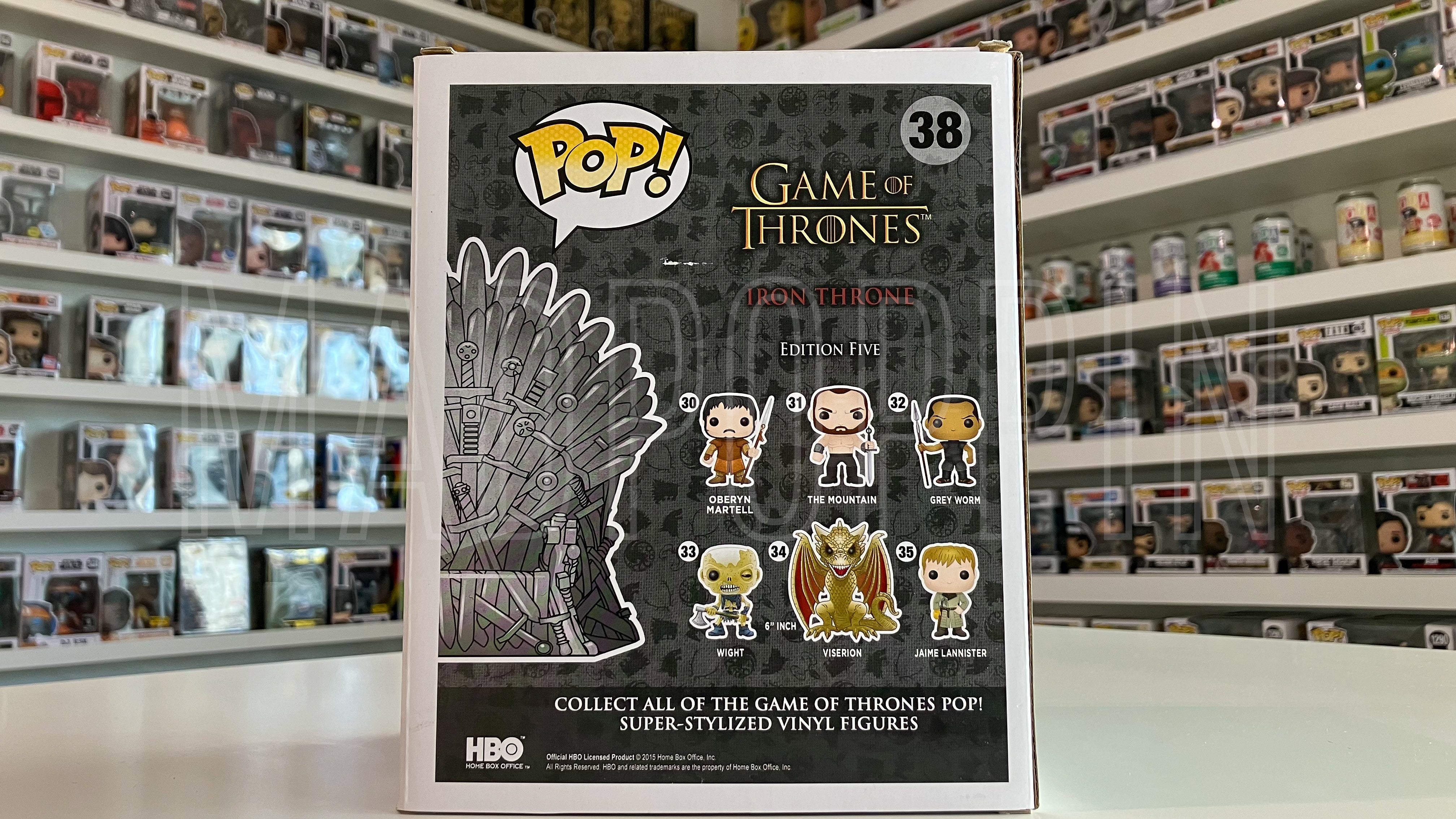 Funko POP! HBO Game of Thrones Iron Throne NYCC Limited Edition #38