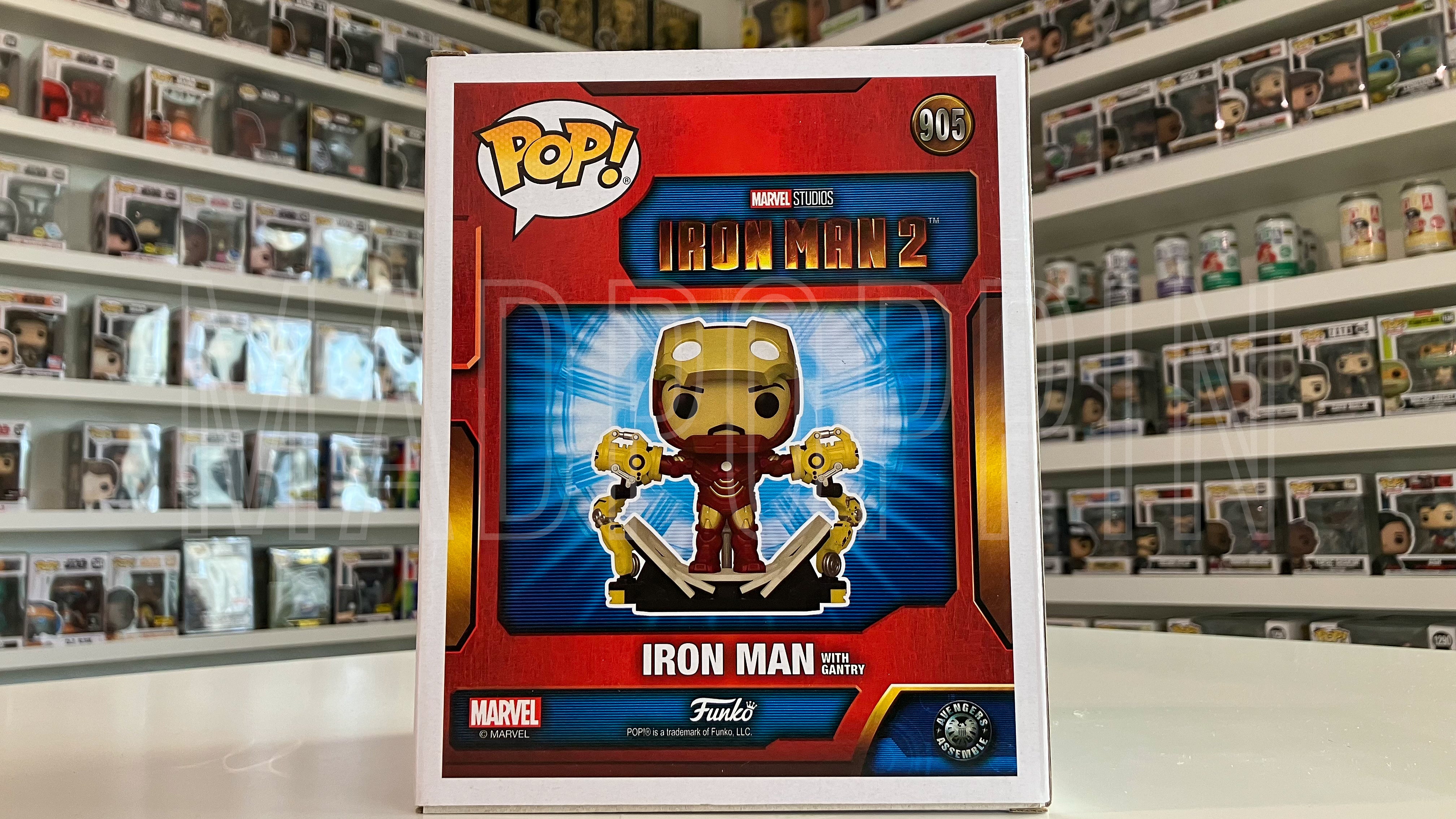 Funko POP! Deluxe Marvel Iron Man 2 w/ Gantry Glow in the Dark PX Exclusive #905
