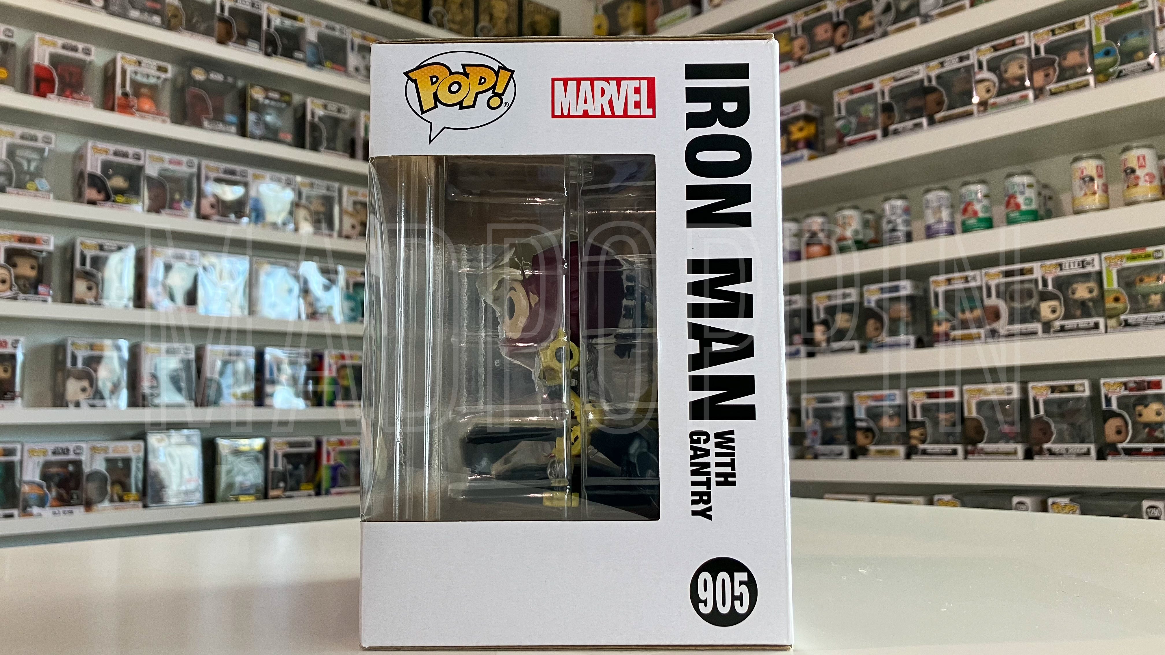 Funko POP! Deluxe Marvel Iron Man 2 w/ Gantry Glow in the Dark PX Exclusive #905