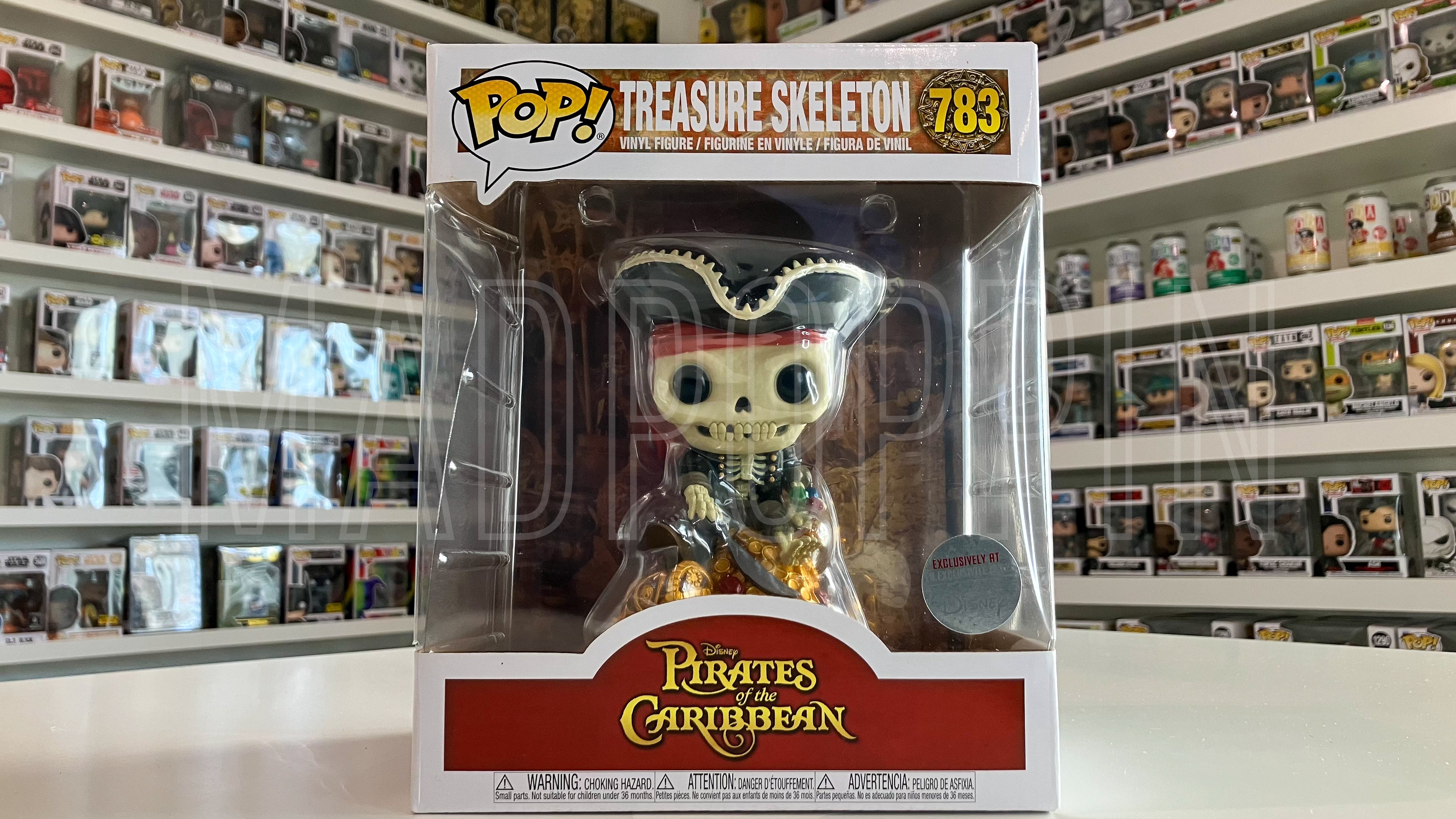Funko POP Pirates of the Caribbean Treasure Skeleton Jolly Roger Disney Park 783