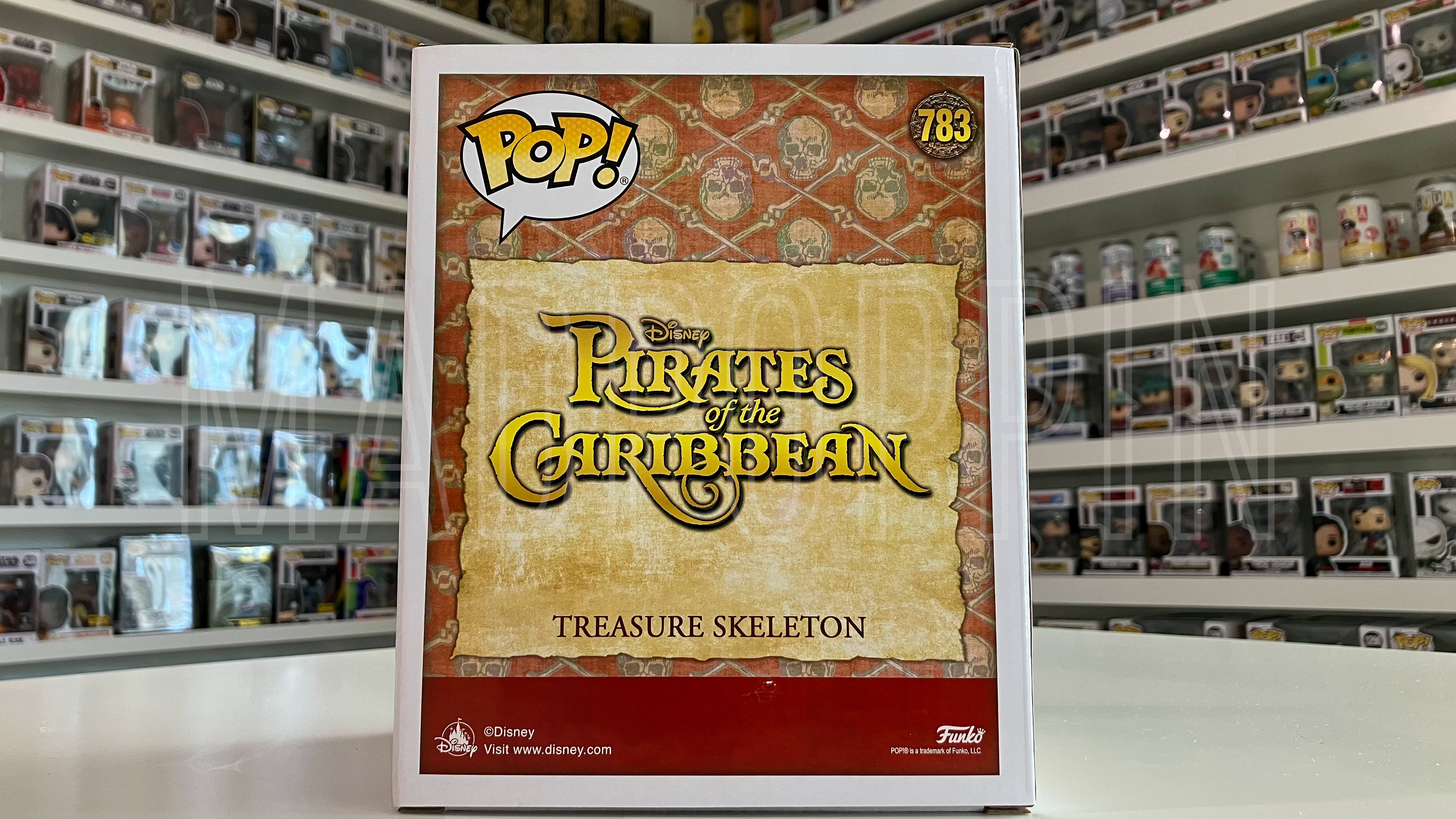 Funko POP Pirates of the Caribbean Treasure Skeleton Jolly Roger Disney Park 783