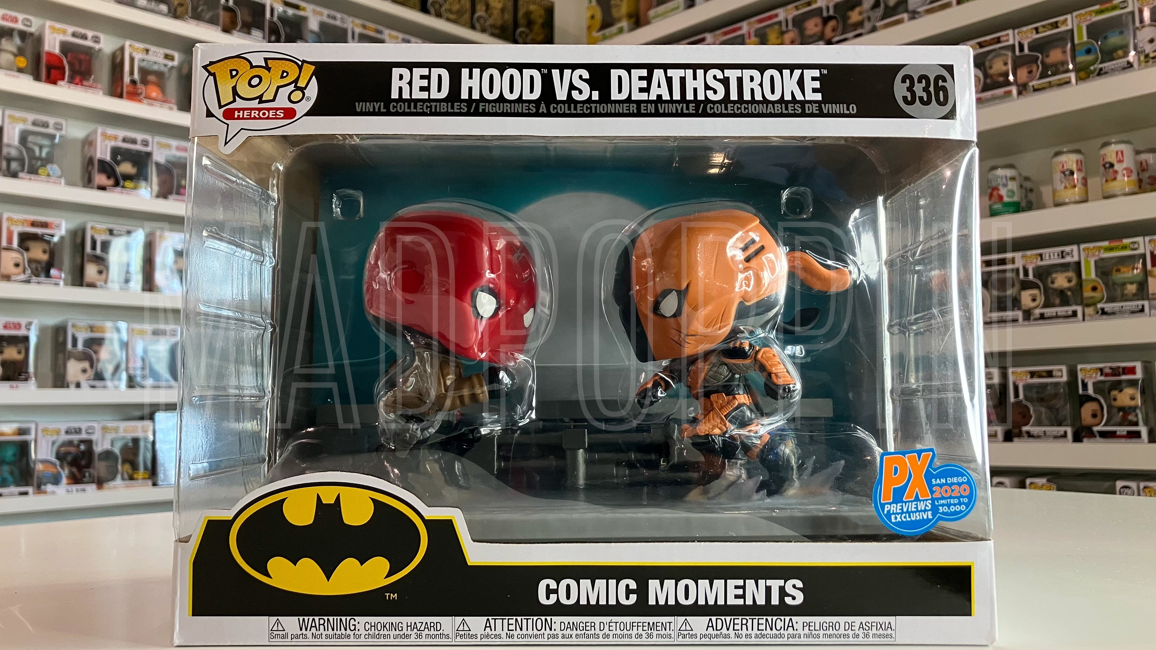 Funko POP! Comic Moments DC Red Hood vs Deathstroke PX Previews 2020 SDCC #336